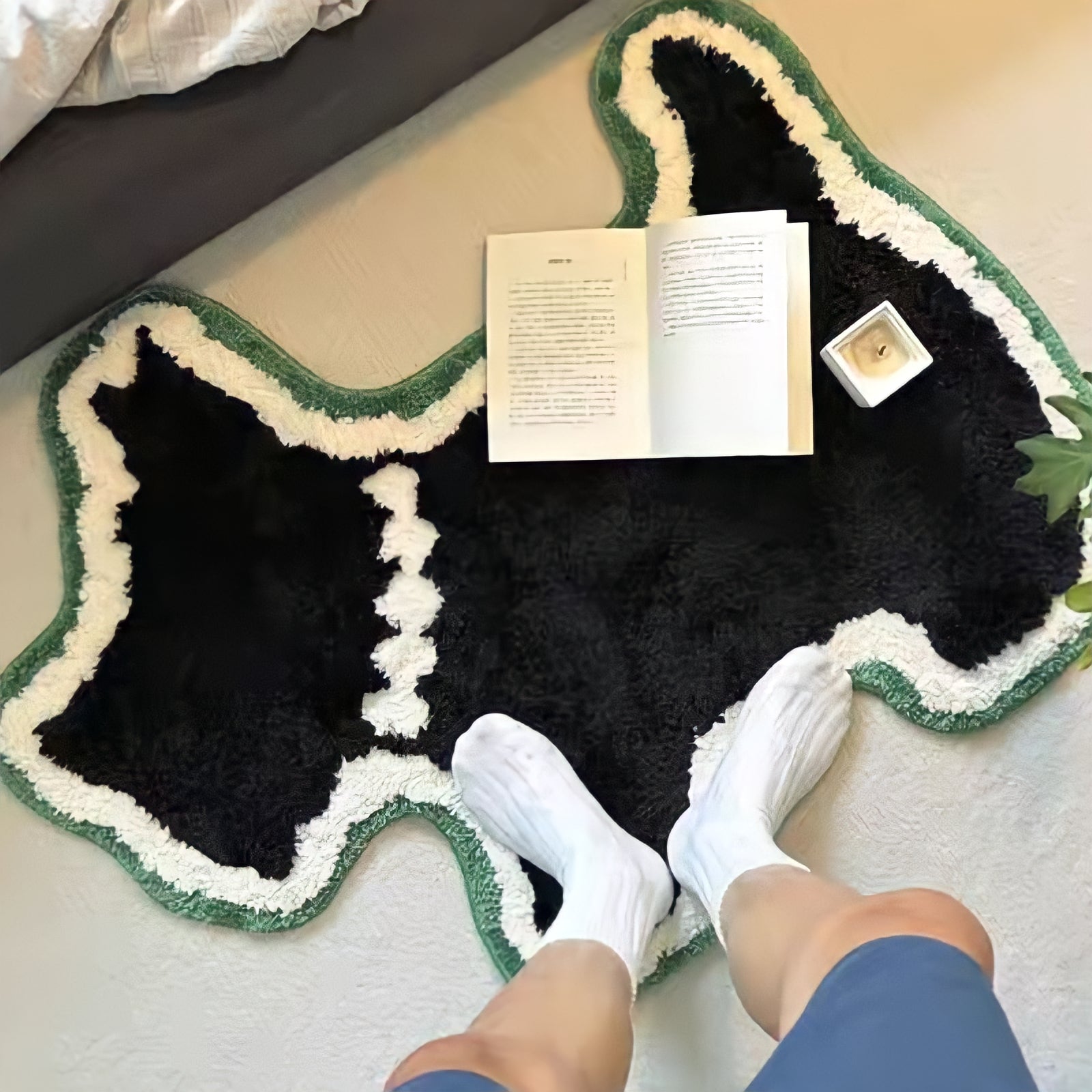 Terrier Silhouette Rug Mat