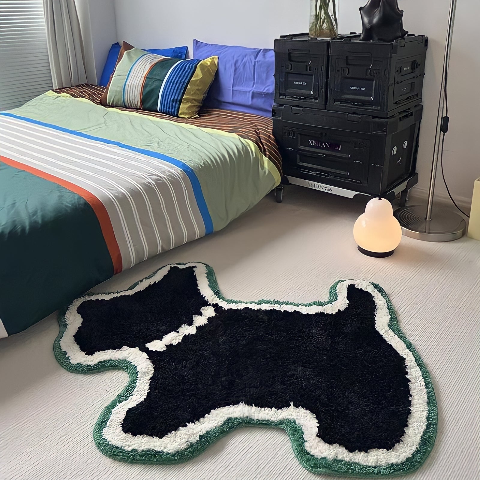 Terrier Silhouette Rug Mat