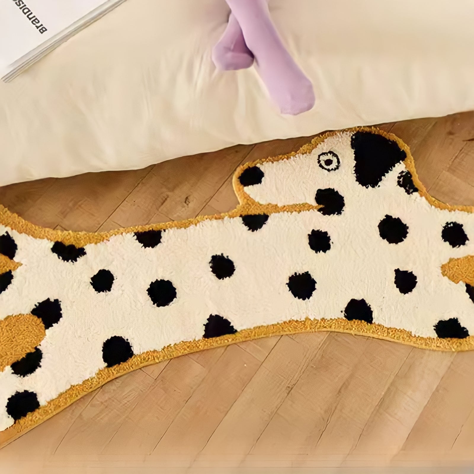 Animal illustration rug mat