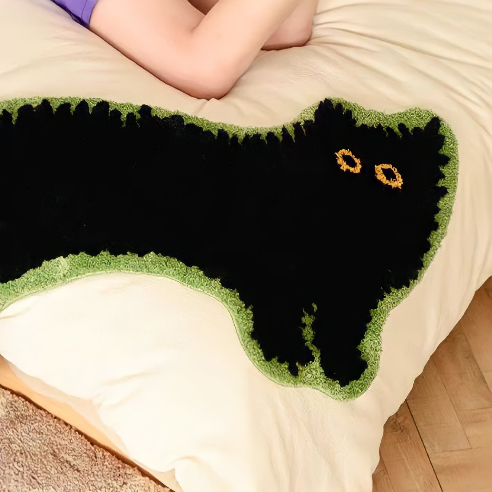 Animal illustration rug mat