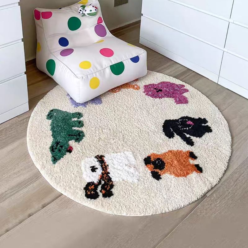Woof Woof Round Rug Mat