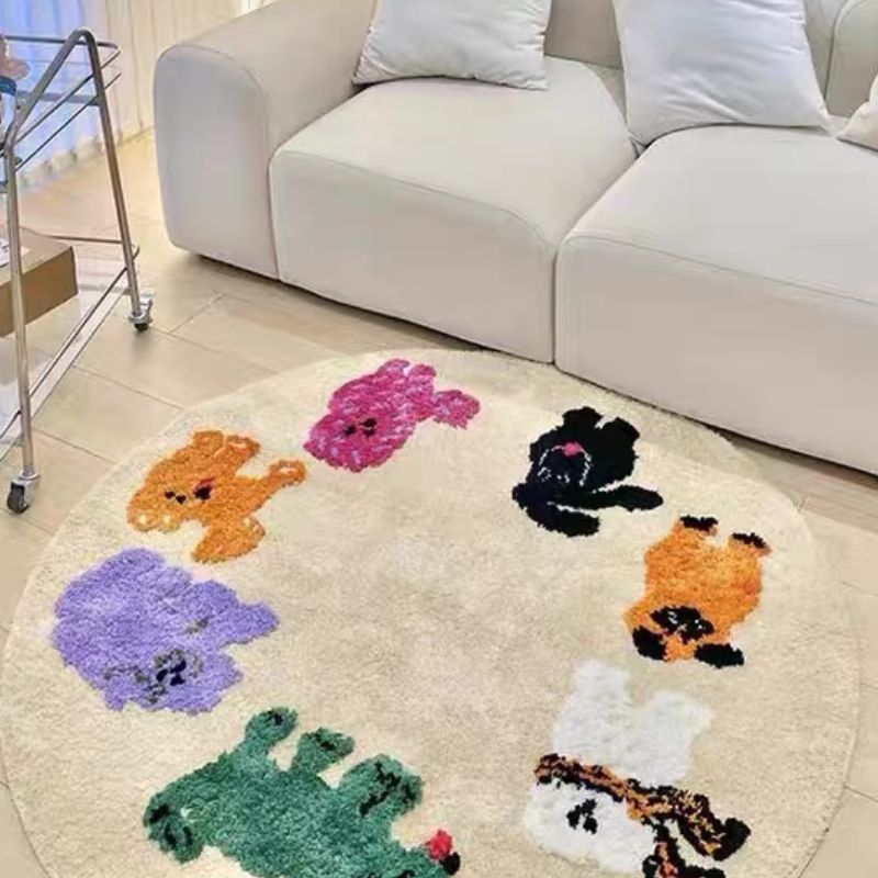 Woof Woof Round Rug Mat