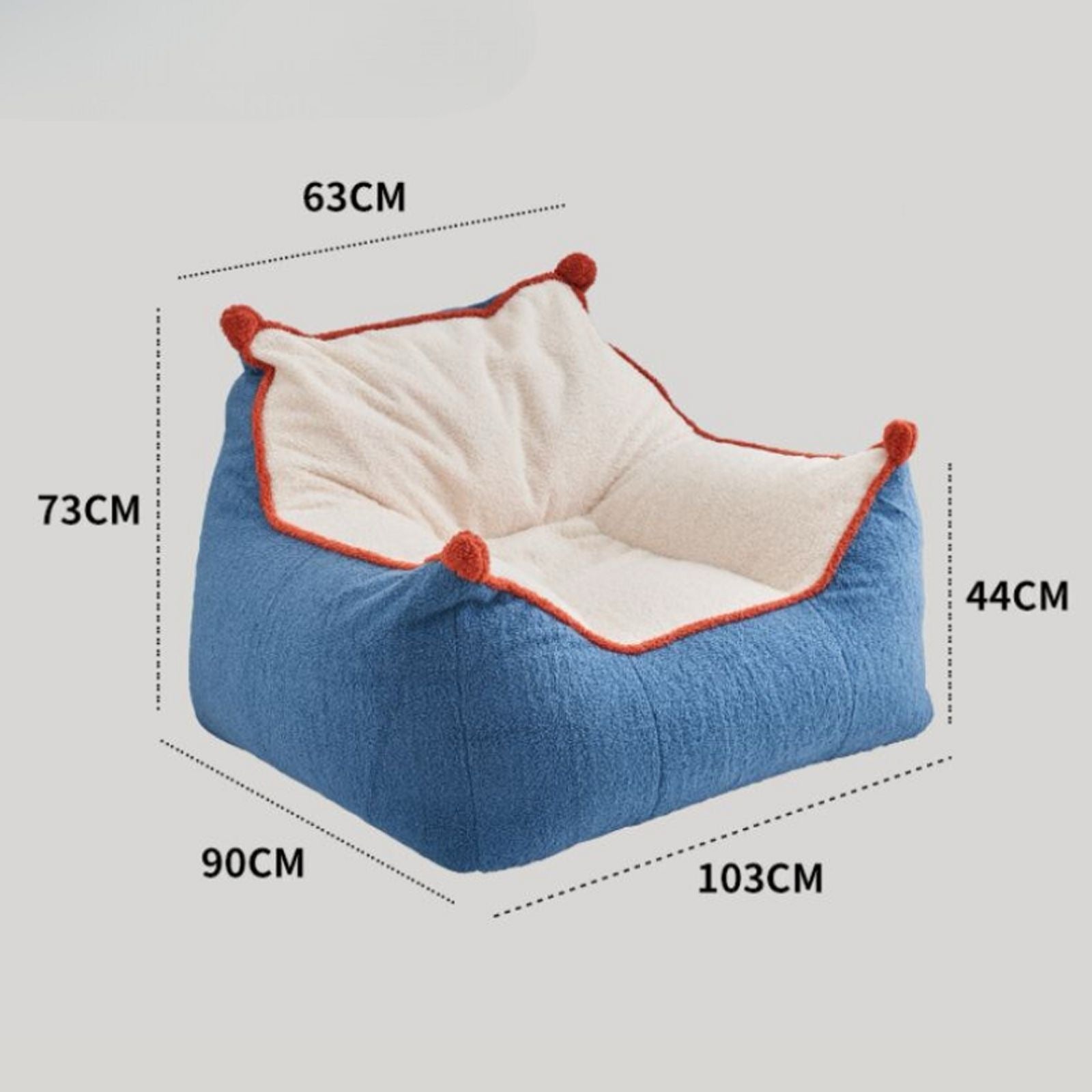 美品 kocol(ココル)パイピングコントラストカラー一人掛けソファ パイピングコントラストカラー一人掛けソファ