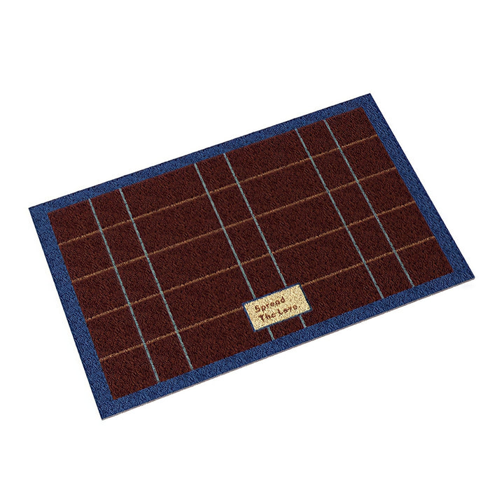 Academic Checkered Doormat Red
