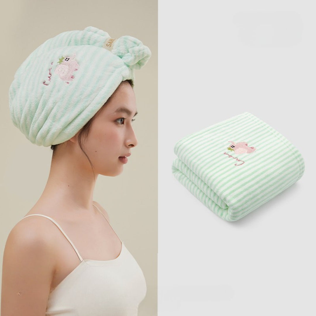 Striped antibacterial towel