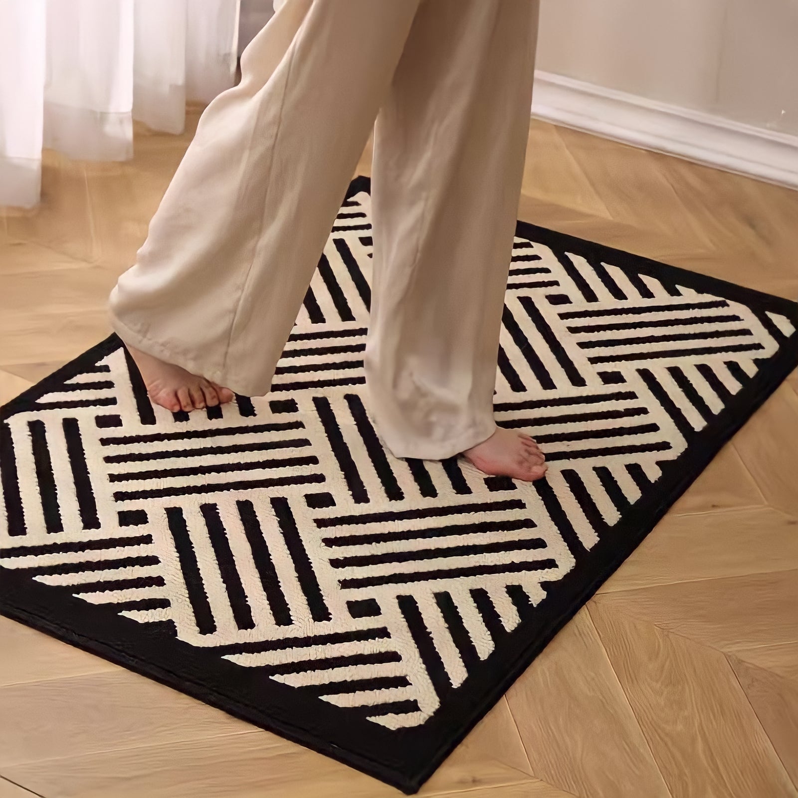 Line Pattern Rug Carpet