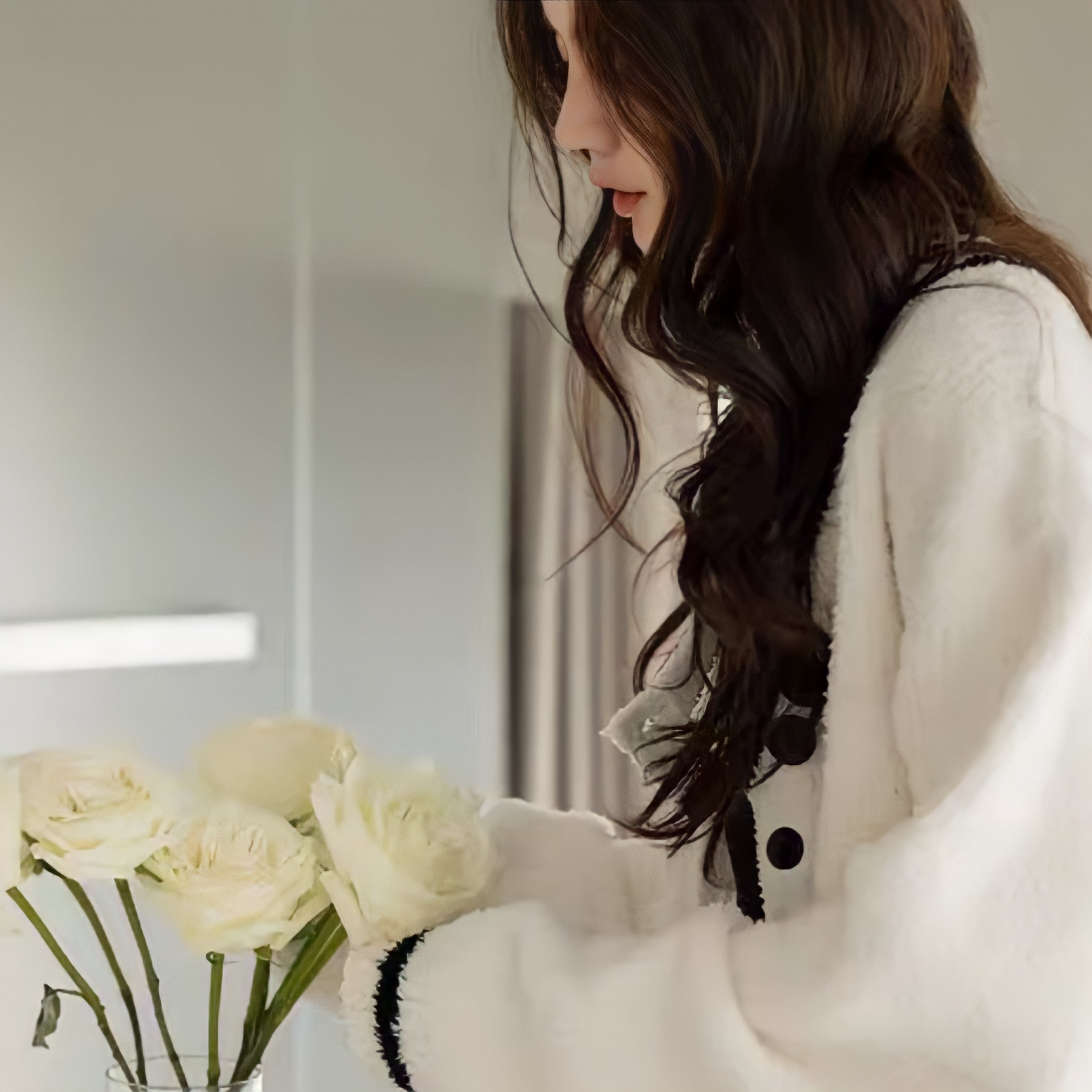 ふわもこブラックラインルームウェア