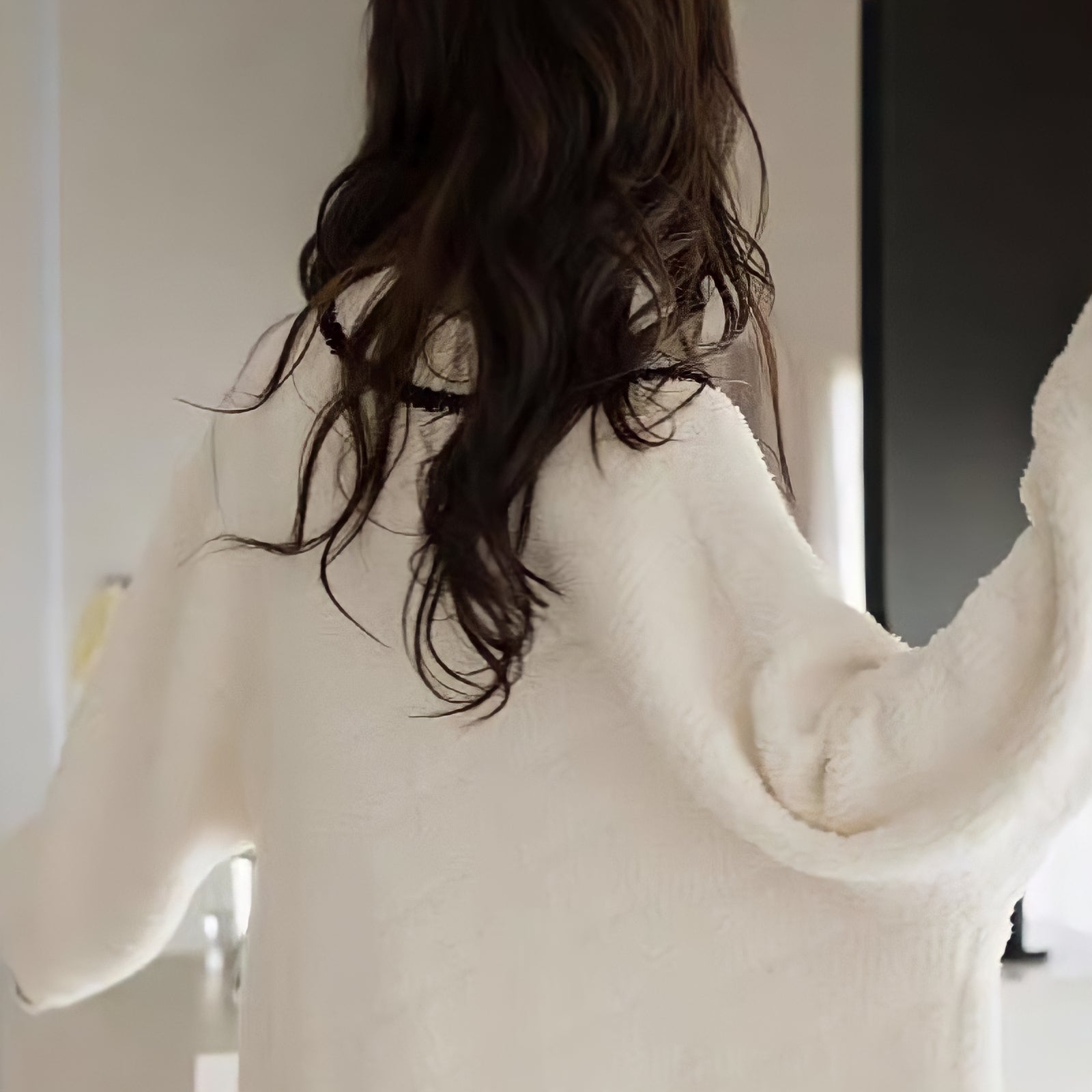 ふわもこブラックラインルームウェア