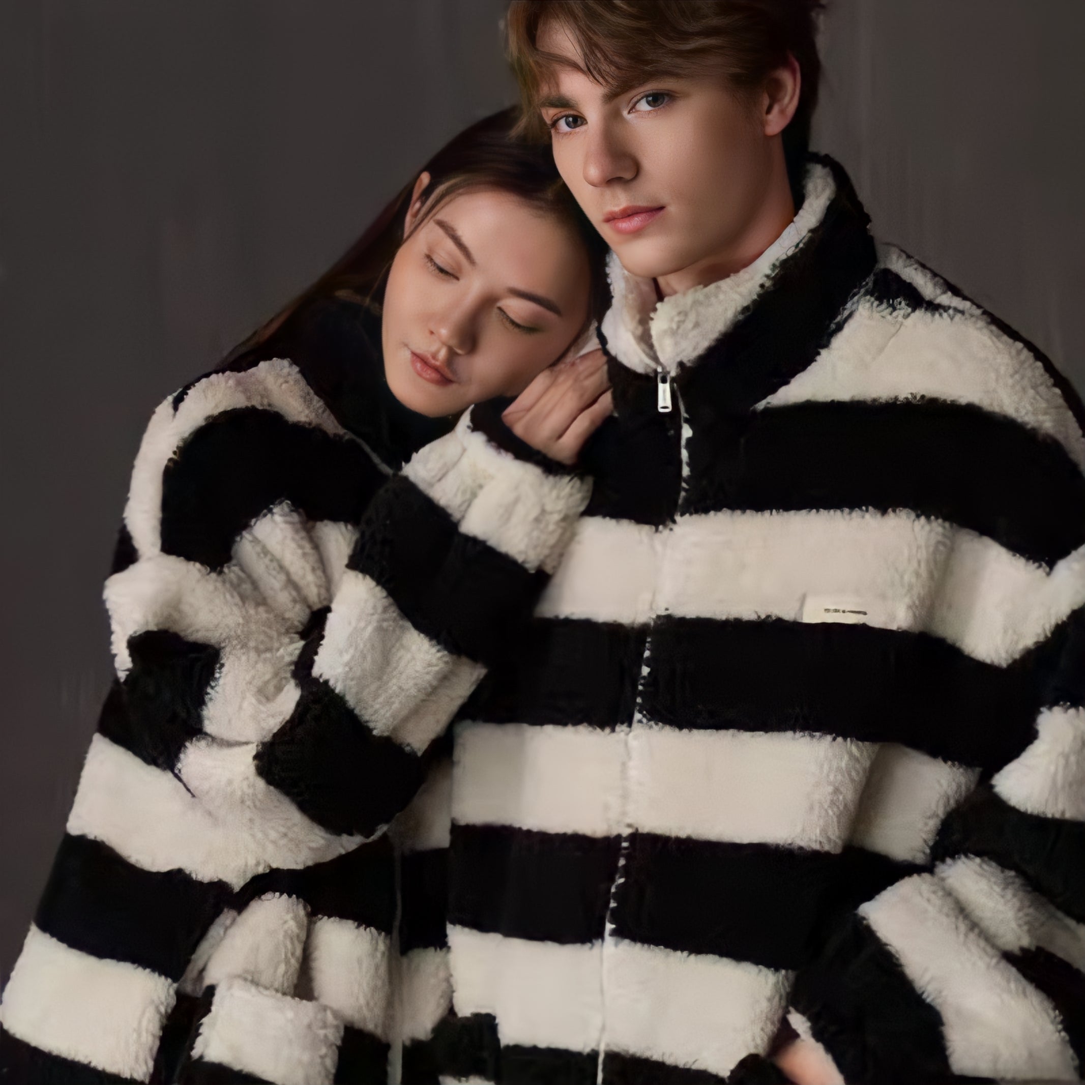 ヘビーふわもこボーダールームウェア