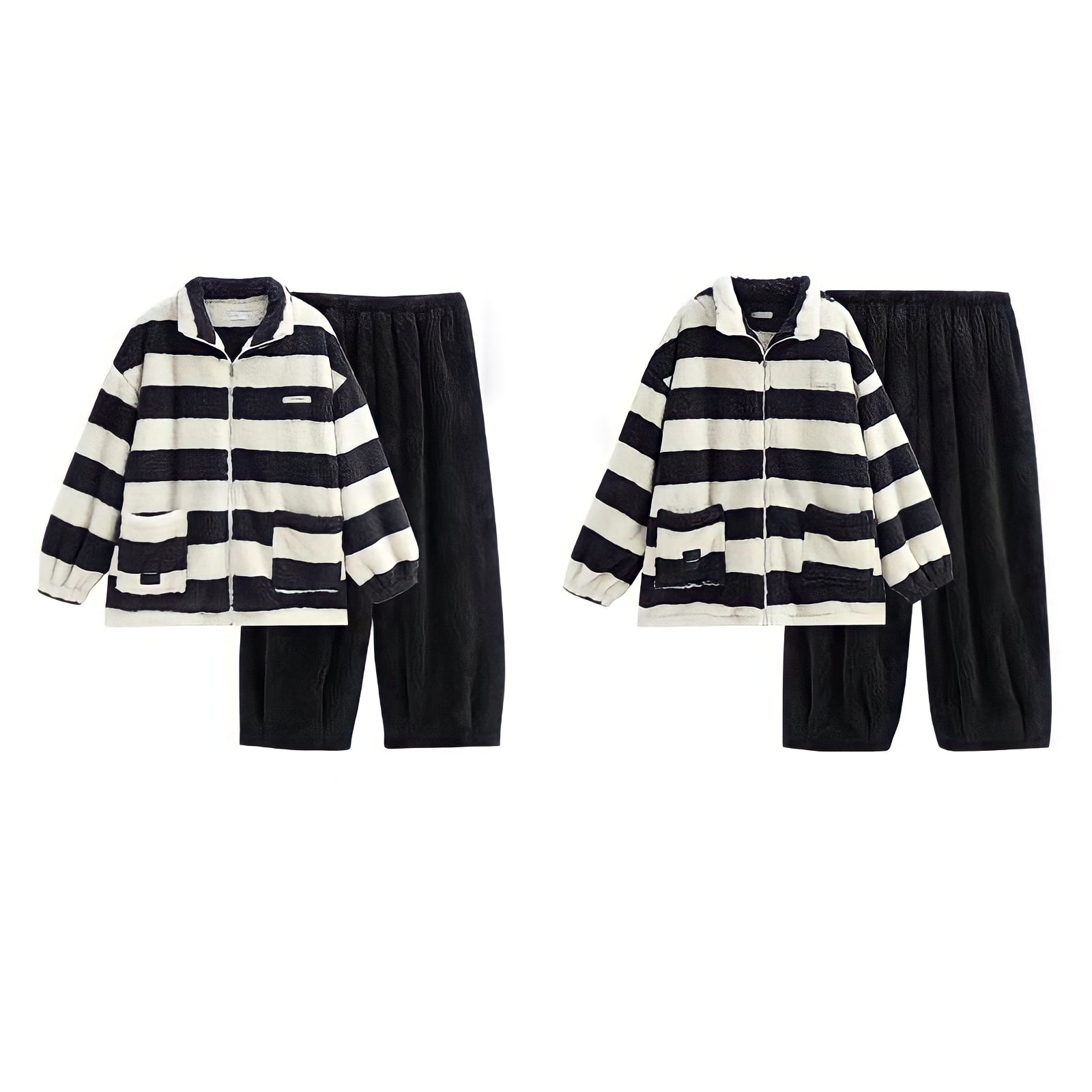 ヘビーふわもこボーダールームウェア