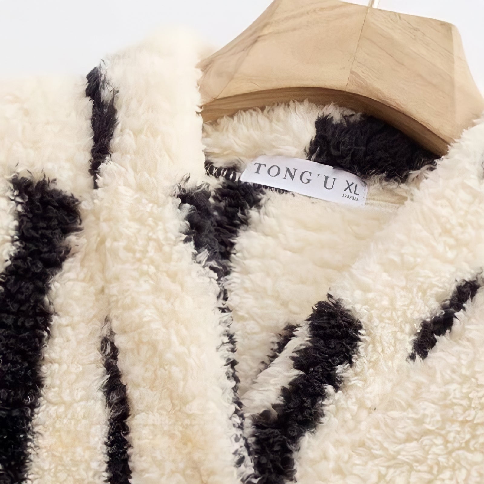 ヘビーふわもこストライプルームウェア