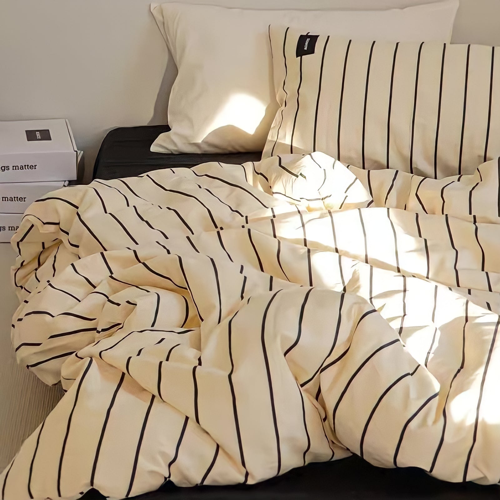ピュアコットンシンプルストライプ寝具セット