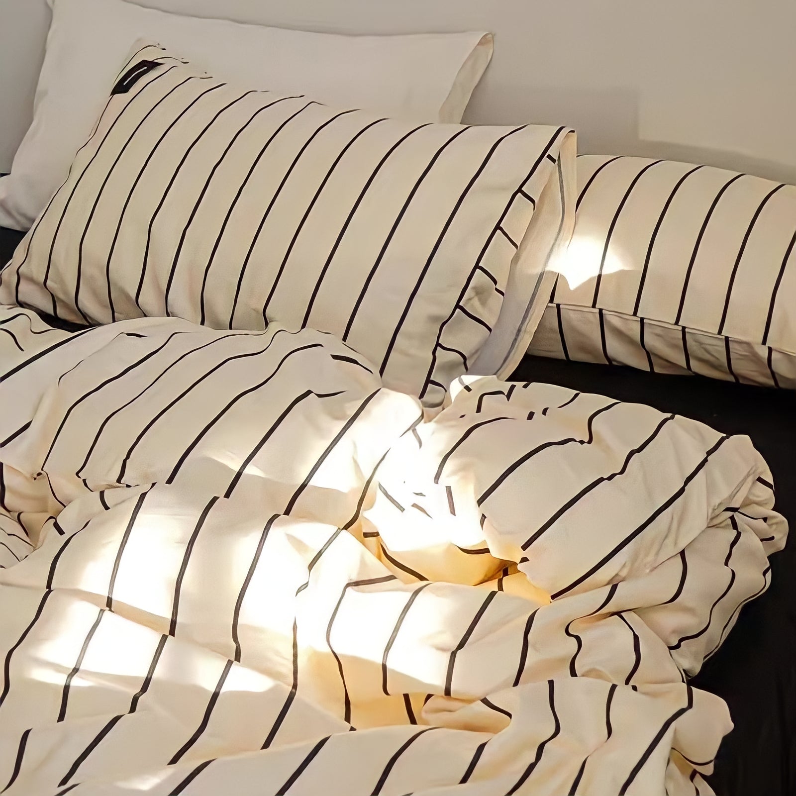 ピュアコットンシンプルストライプ寝具セット