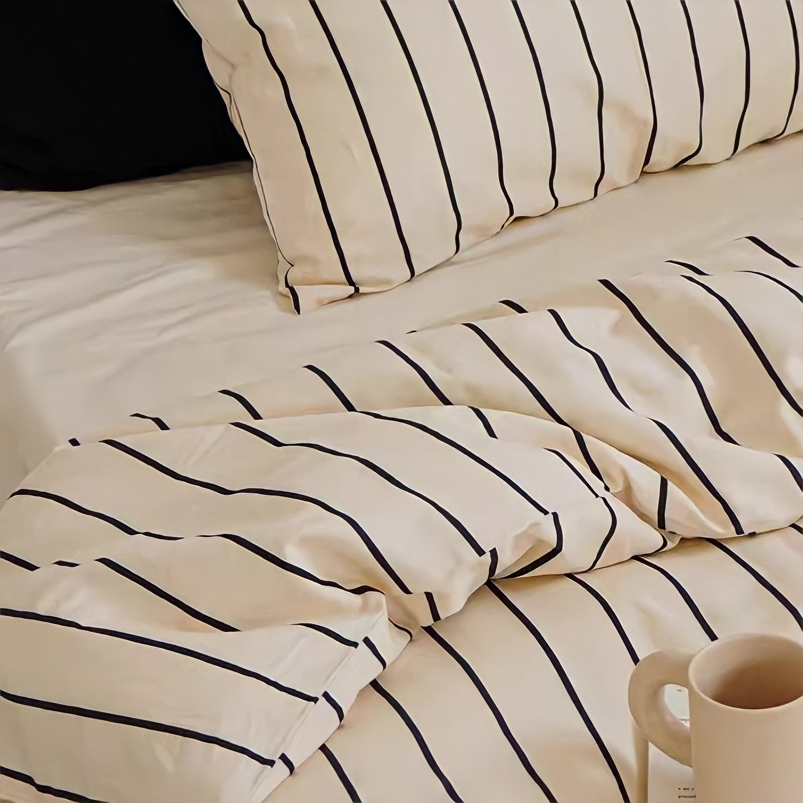 ピュアコットンシンプルストライプ寝具セット