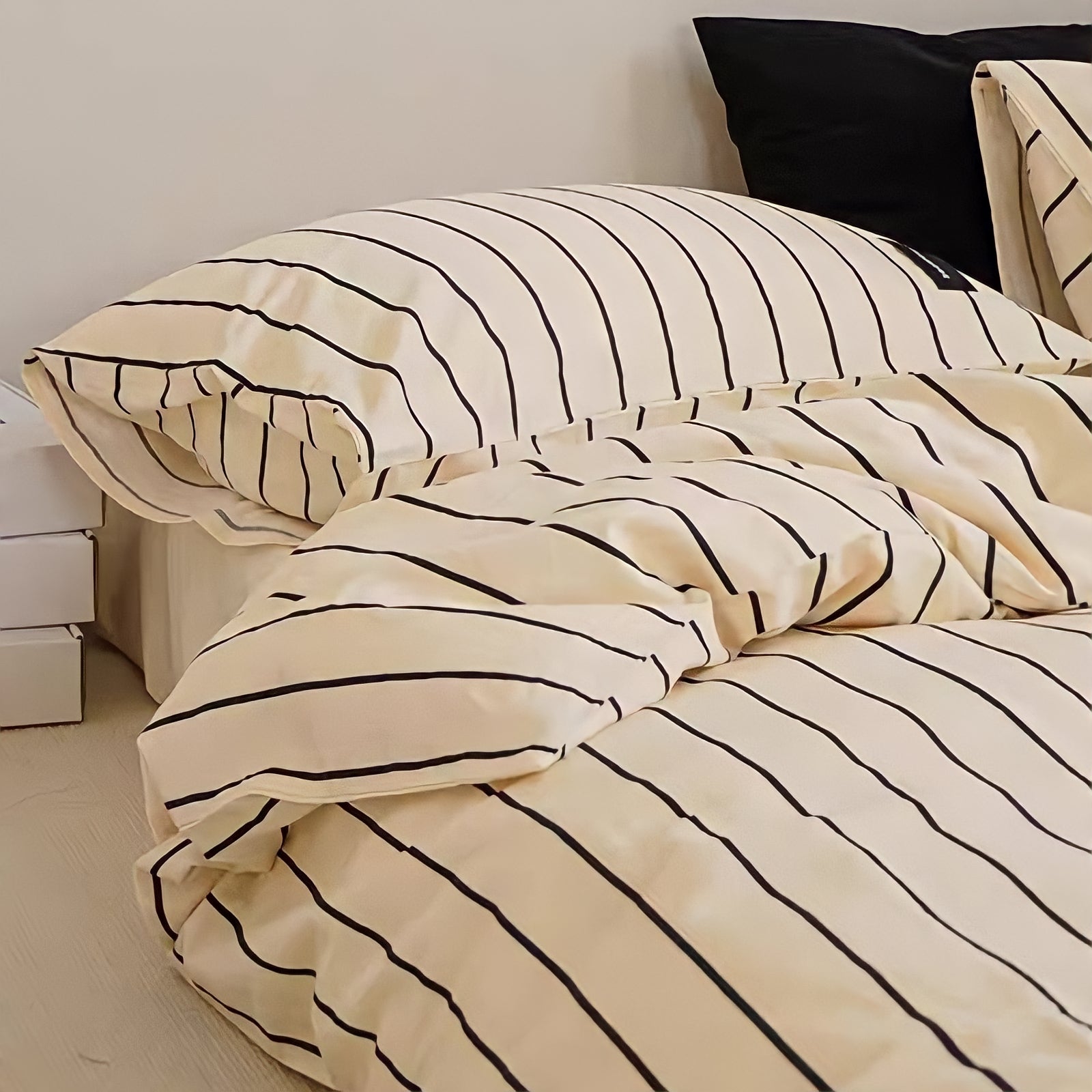 ピュアコットンシンプルストライプ寝具セット