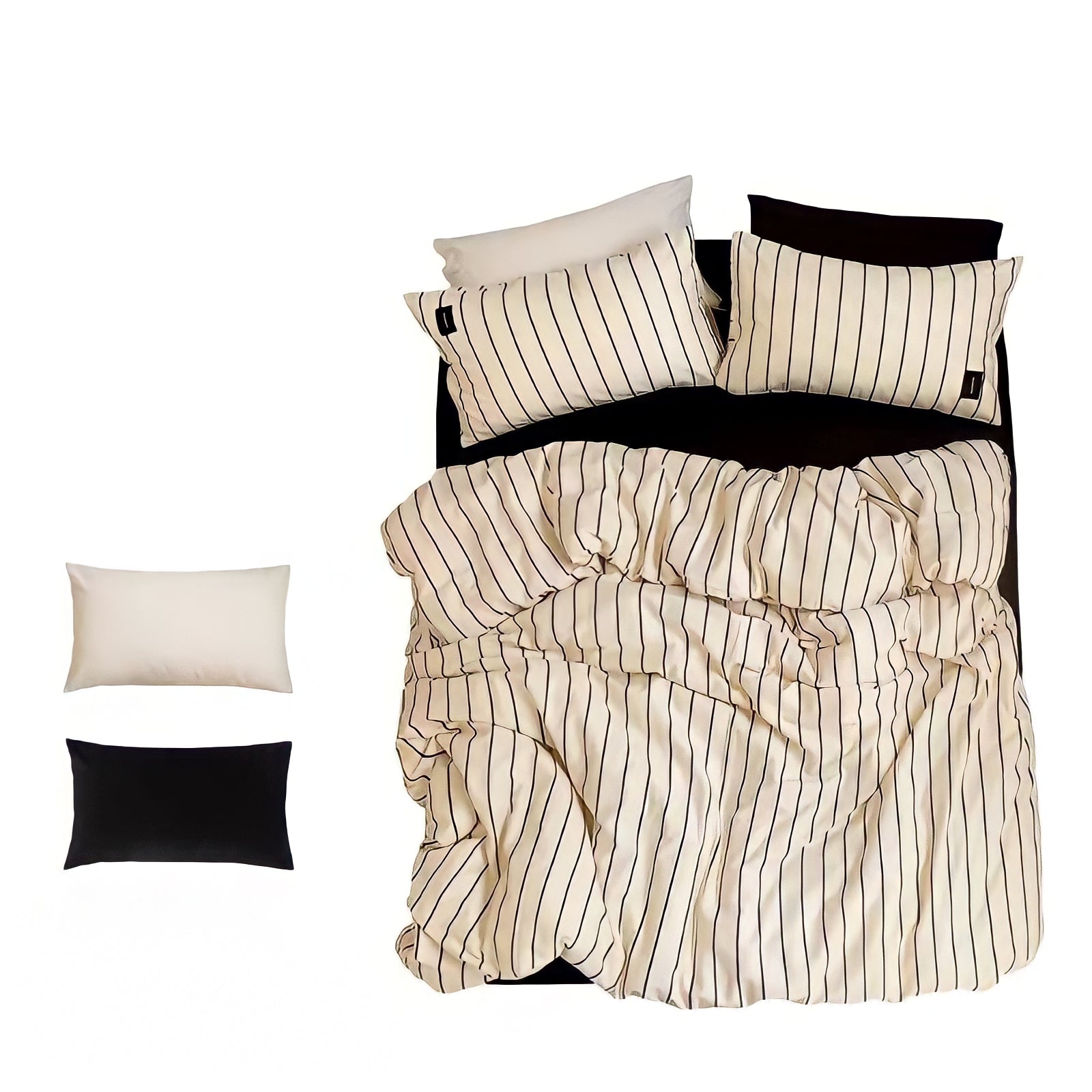 ピュアコットンシンプルストライプ寝具セット