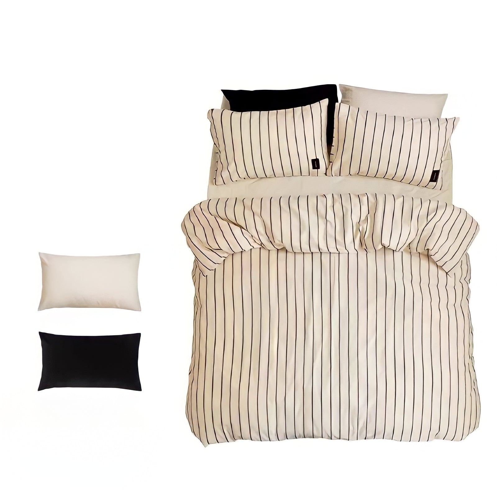 ピュアコットンシンプルストライプ寝具セット