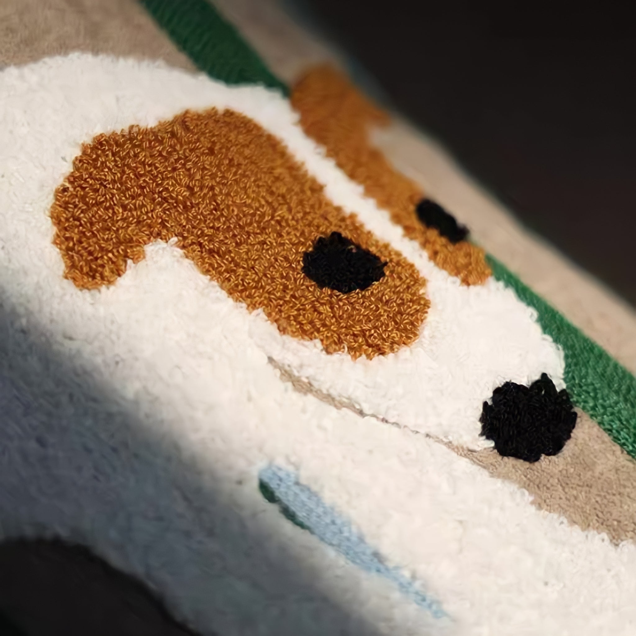 ロング　クッション　ハンティング　　鹿　鴨　イノシシ　うさぎ　犬　キツネ　刺繍 ロングクッションハンティング鹿鴨イノシシうさぎ犬キツネ刺繍