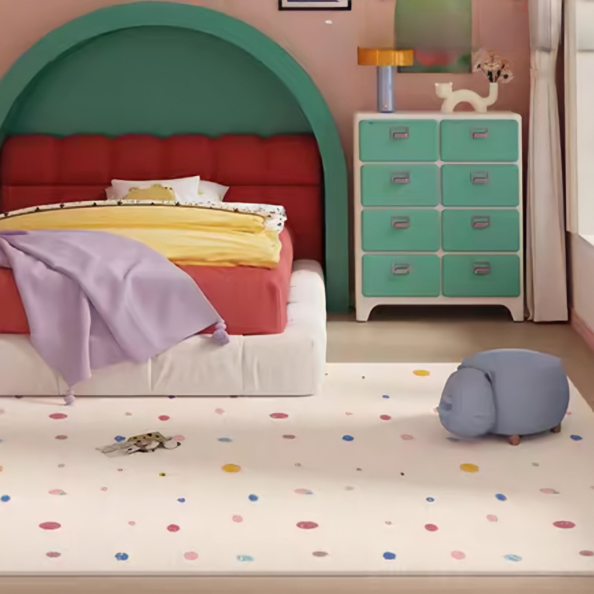 Colorful Painted Rug Carpet