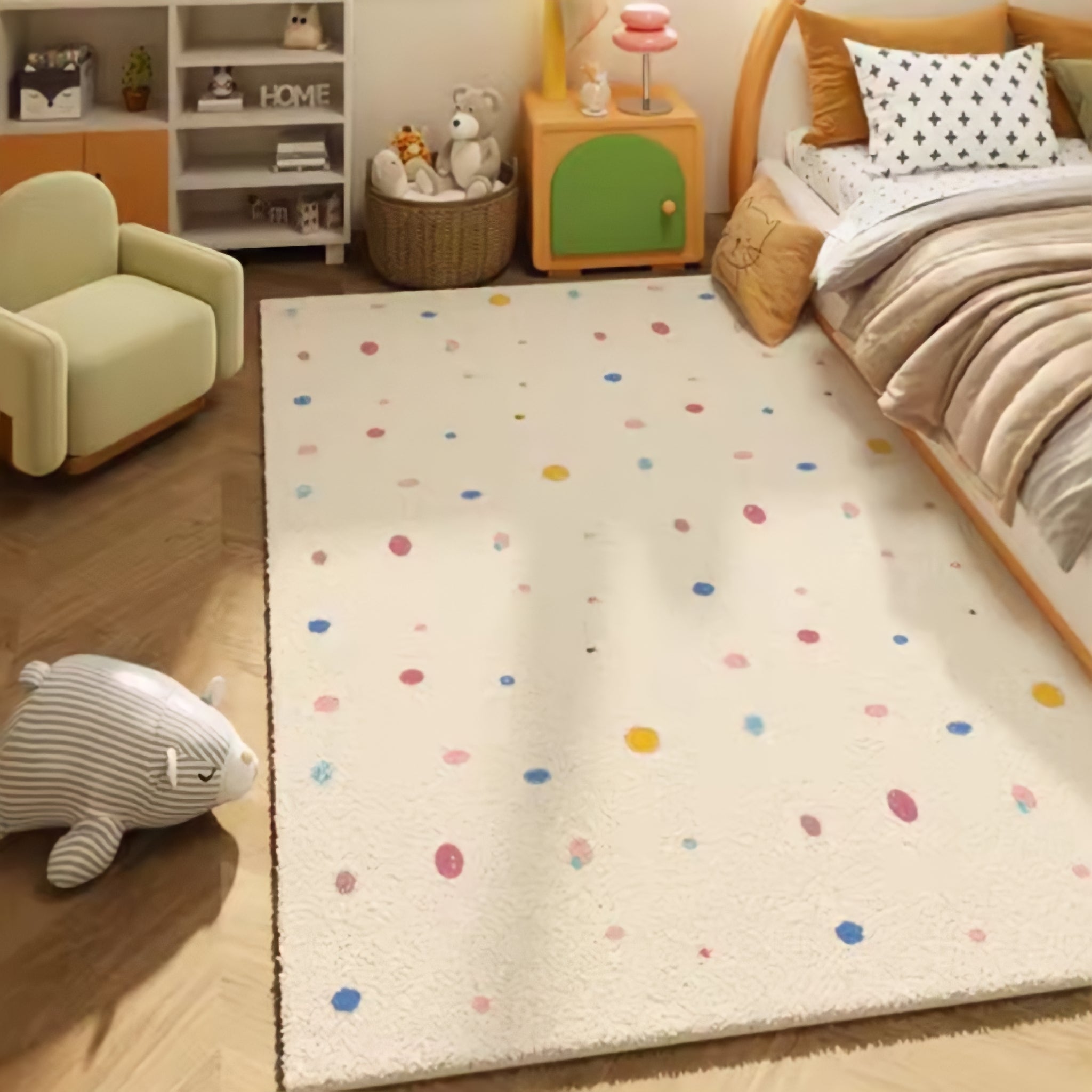 Colorful Painted Rug Carpet