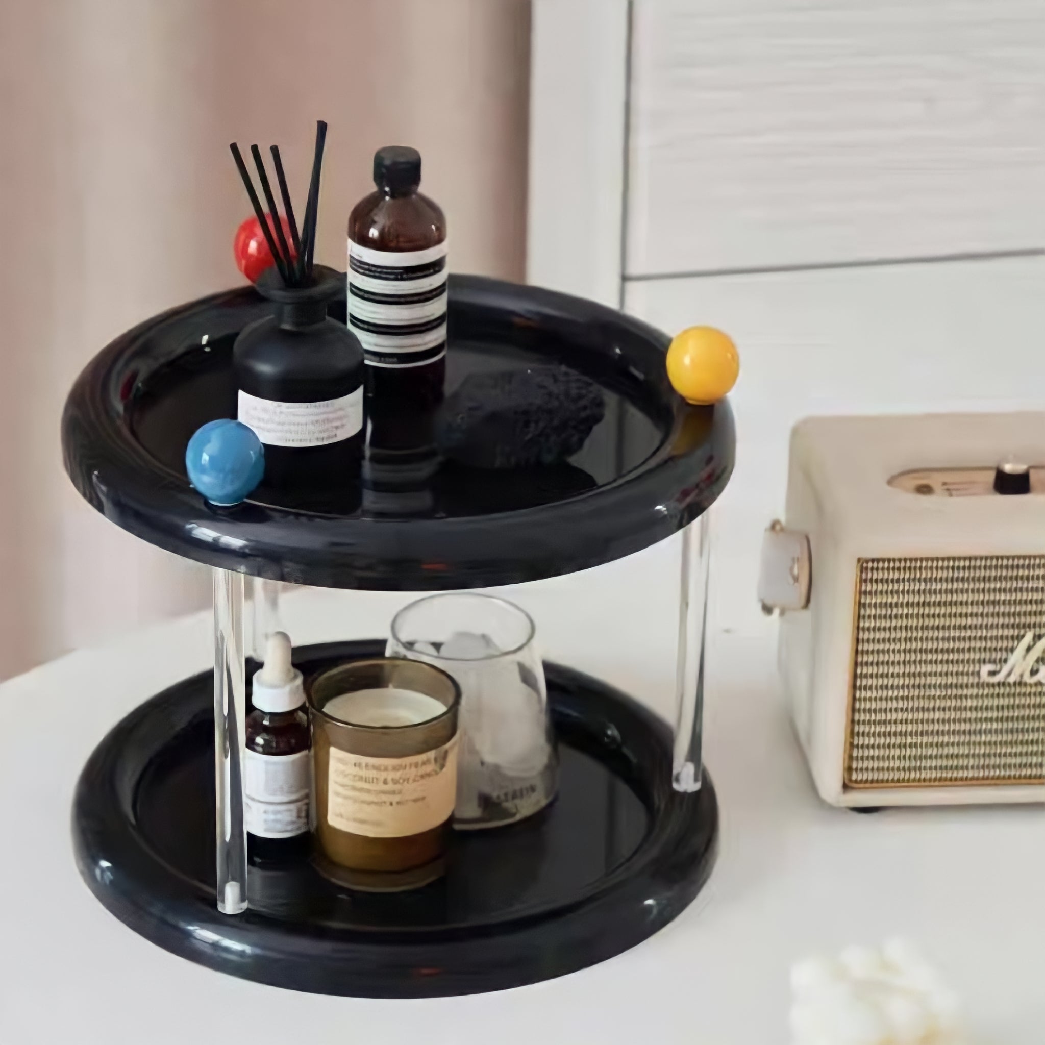 Ball Round 2 Tier Rack