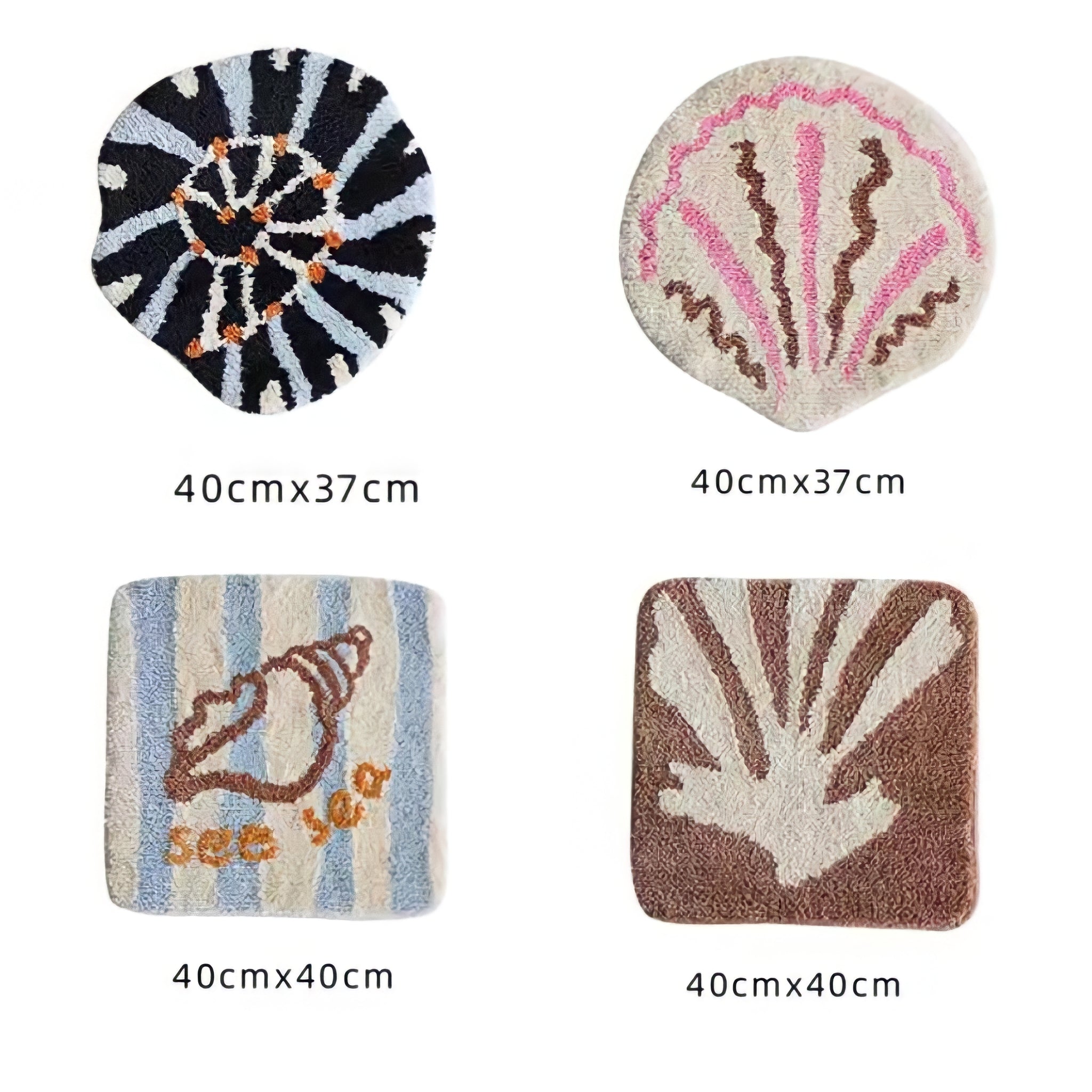 Shell pattern seat cushion