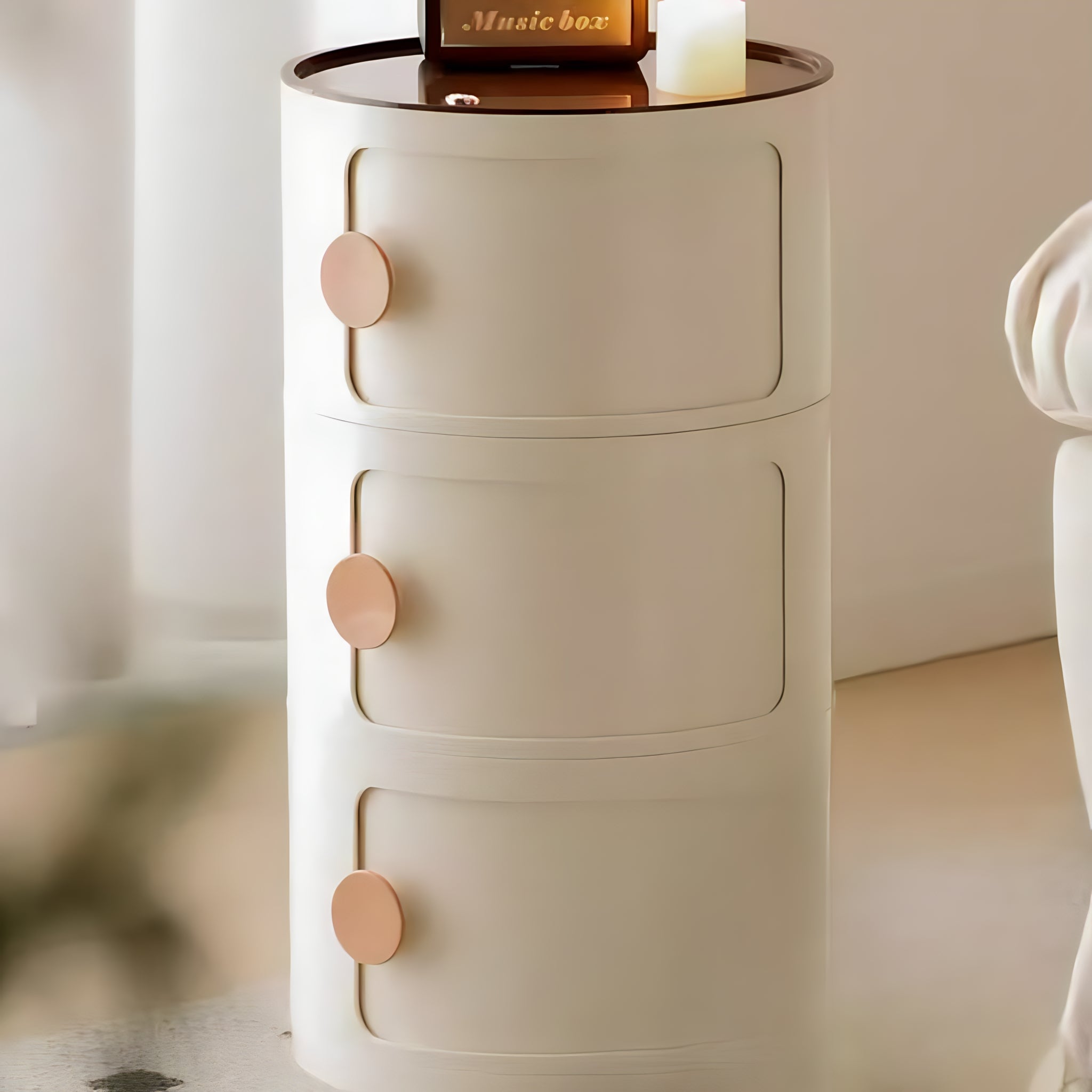 Macaron Color Round Module Cabinet