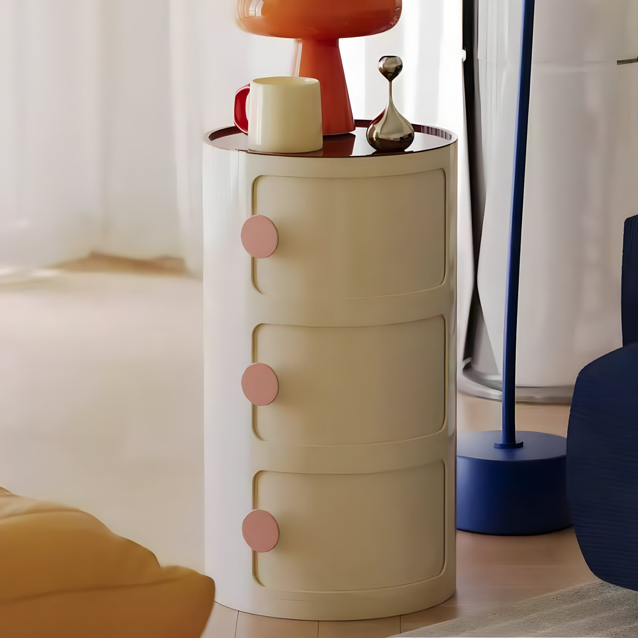 Macaron Color Round Module Cabinet