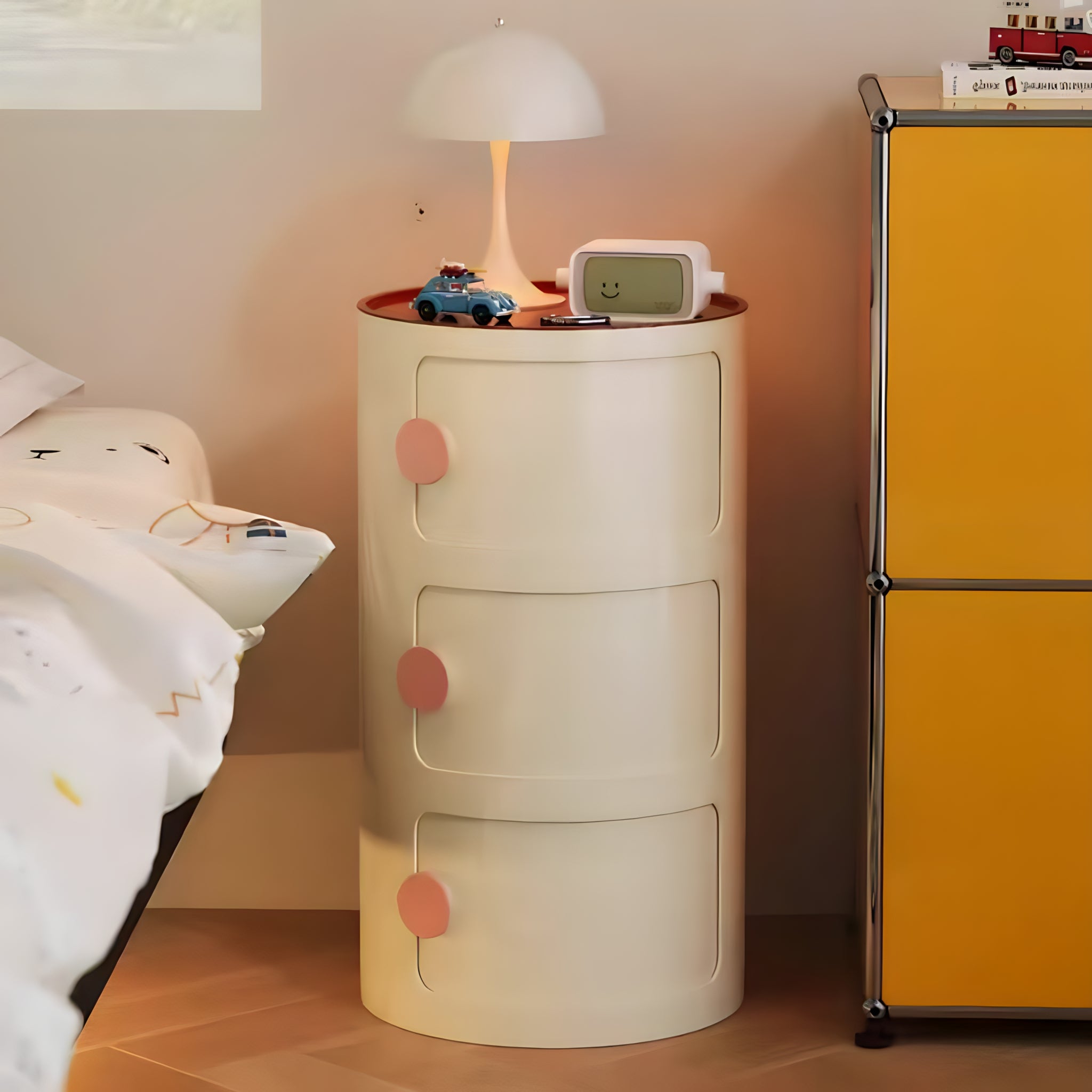 Macaron Color Round Module Cabinet