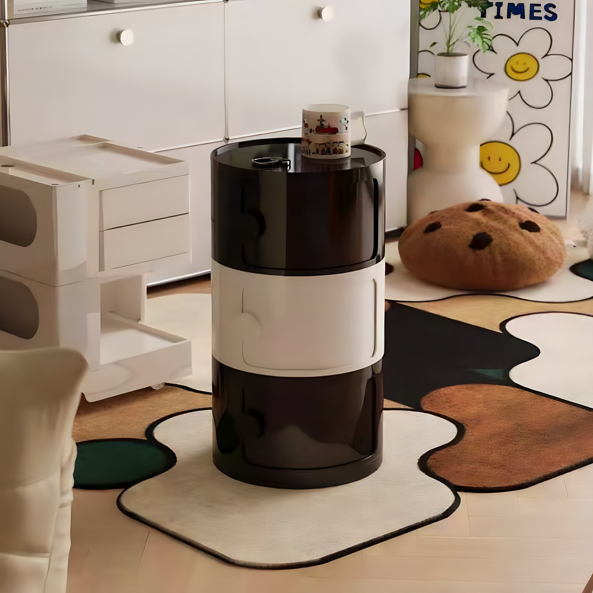 Macaron Color Round Module Cabinet