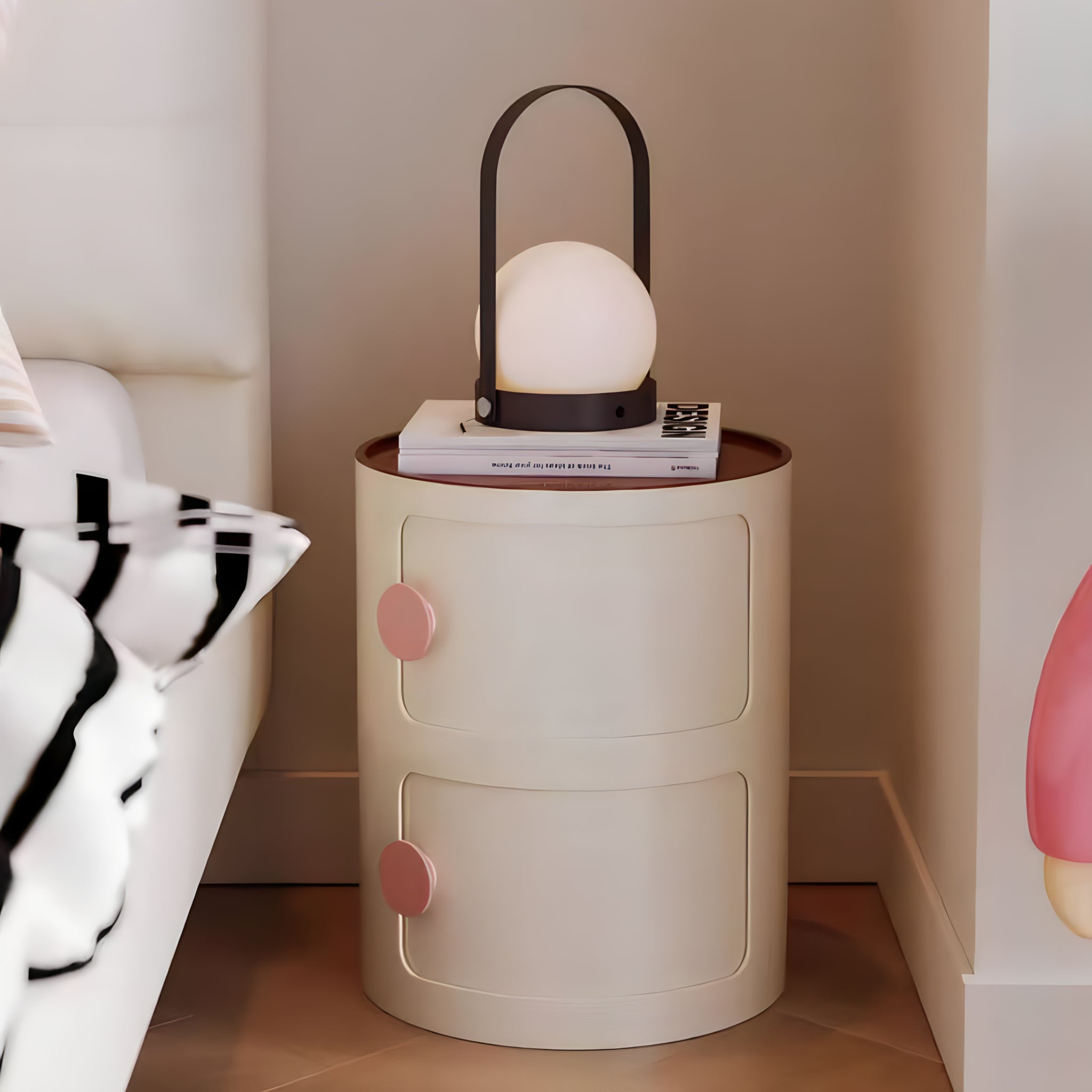 Macaron Color Round Module Cabinet