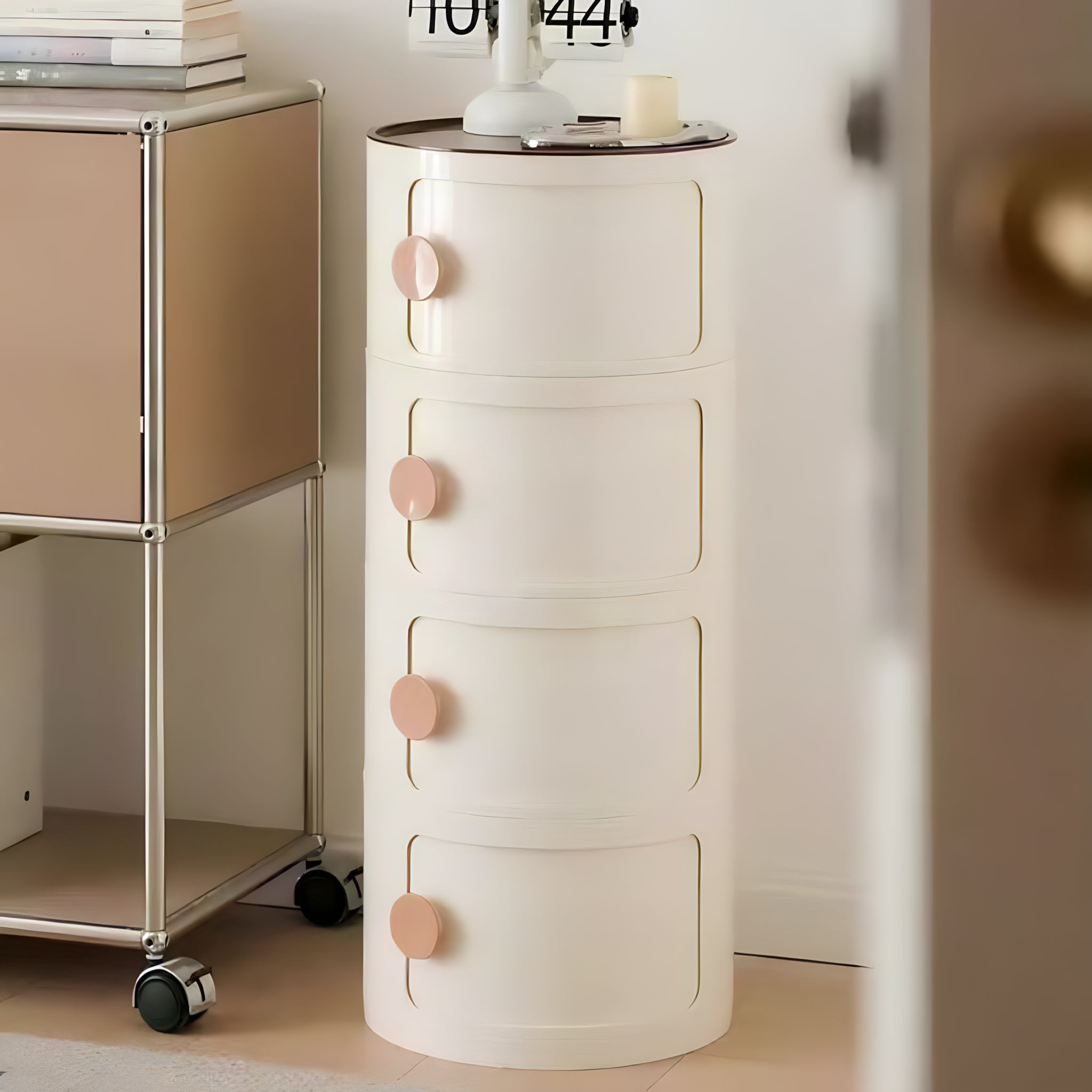Macaron Color Round Module Cabinet