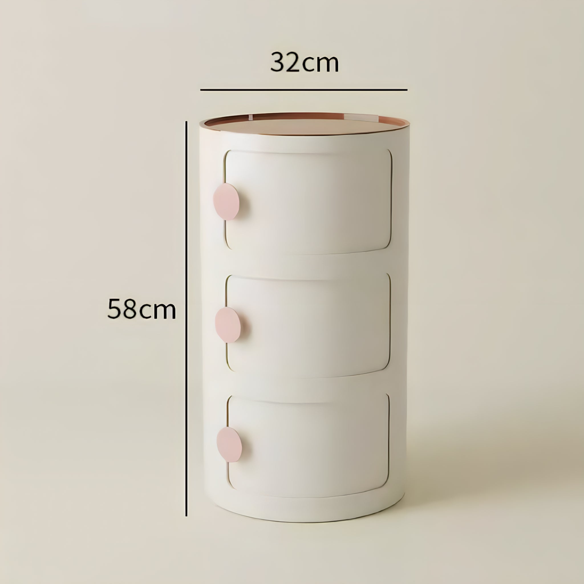 Macaron Color Round Module Cabinet