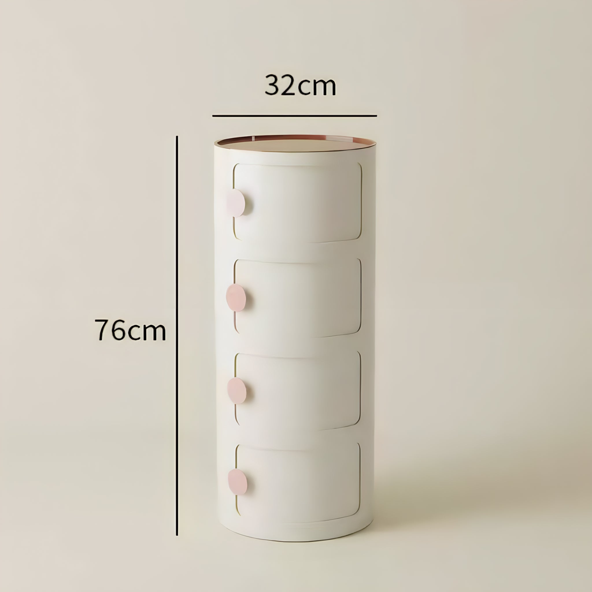 Macaron Color Round Module Cabinet