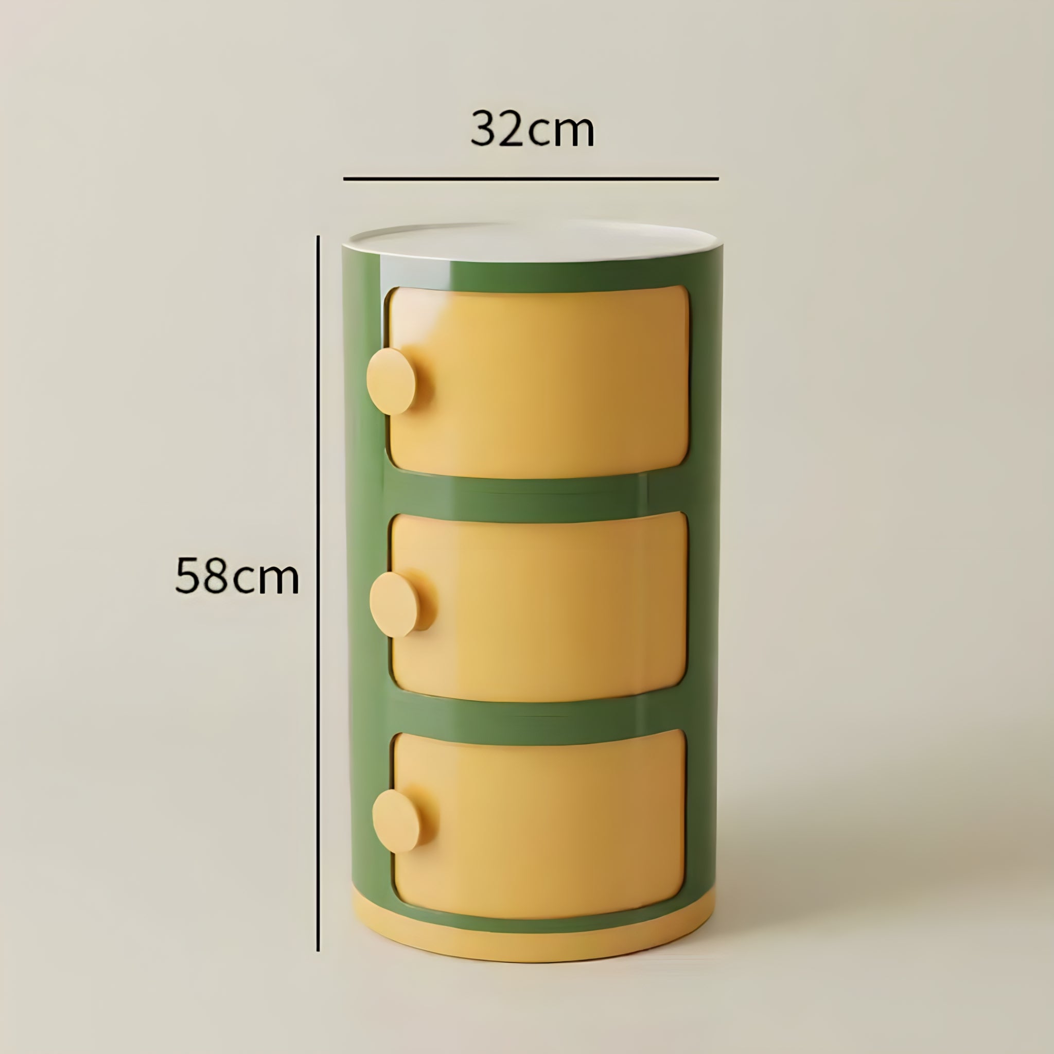 Macaron Color Round Module Cabinet