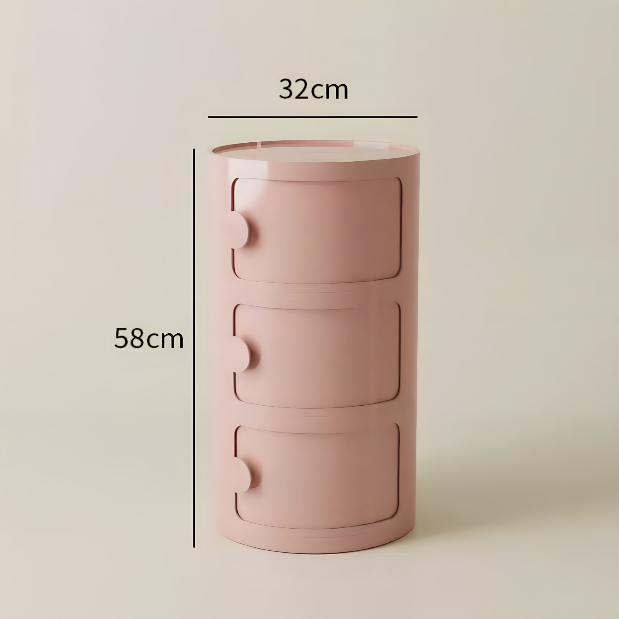 Macaron Color Round Module Cabinet