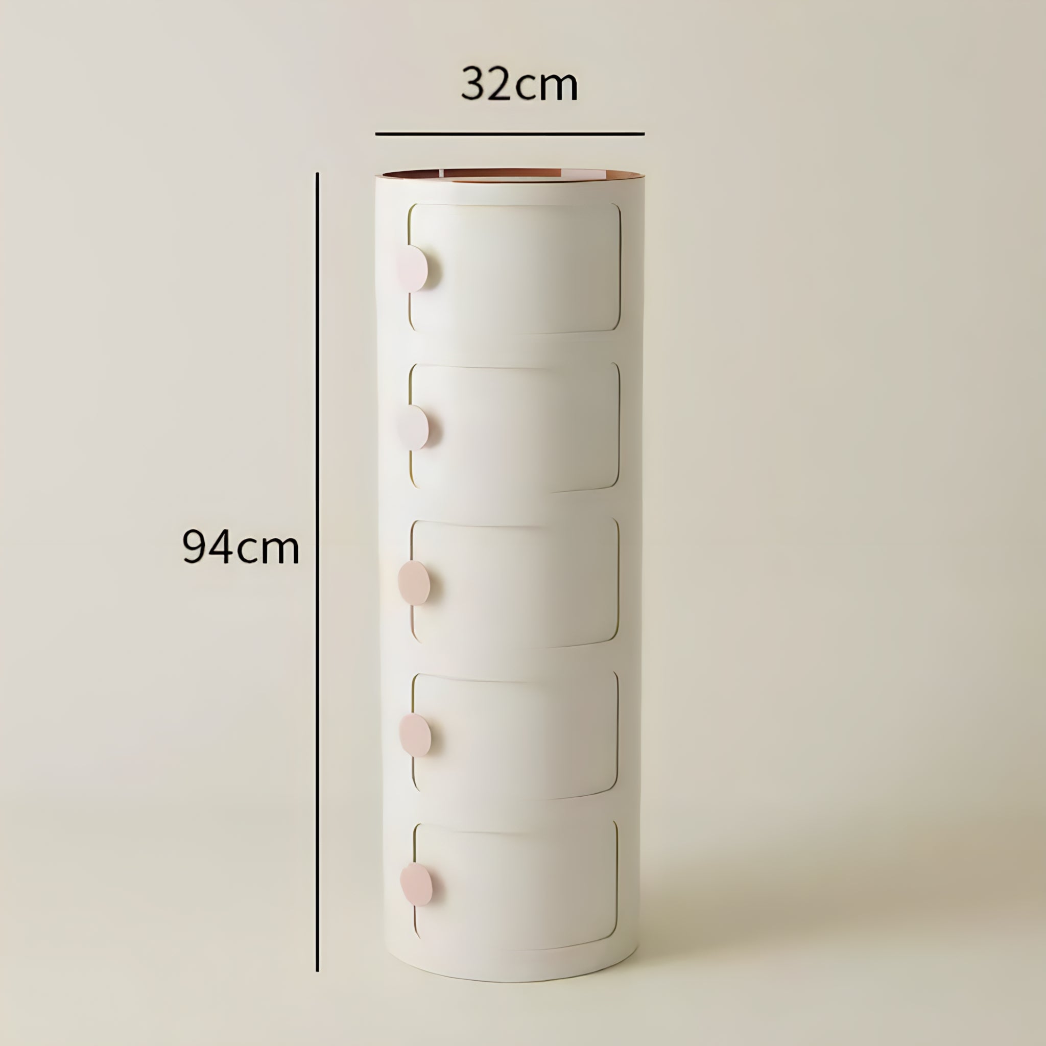 Macaron Color Round Module Cabinet