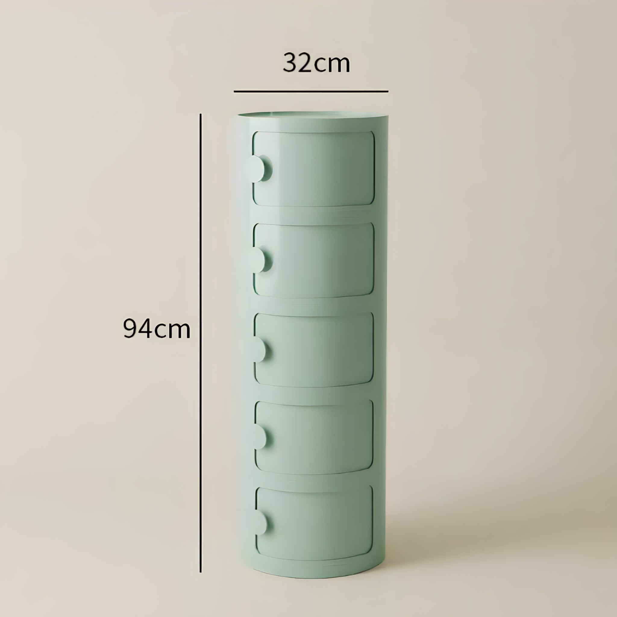 Macaron Color Round Module Cabinet