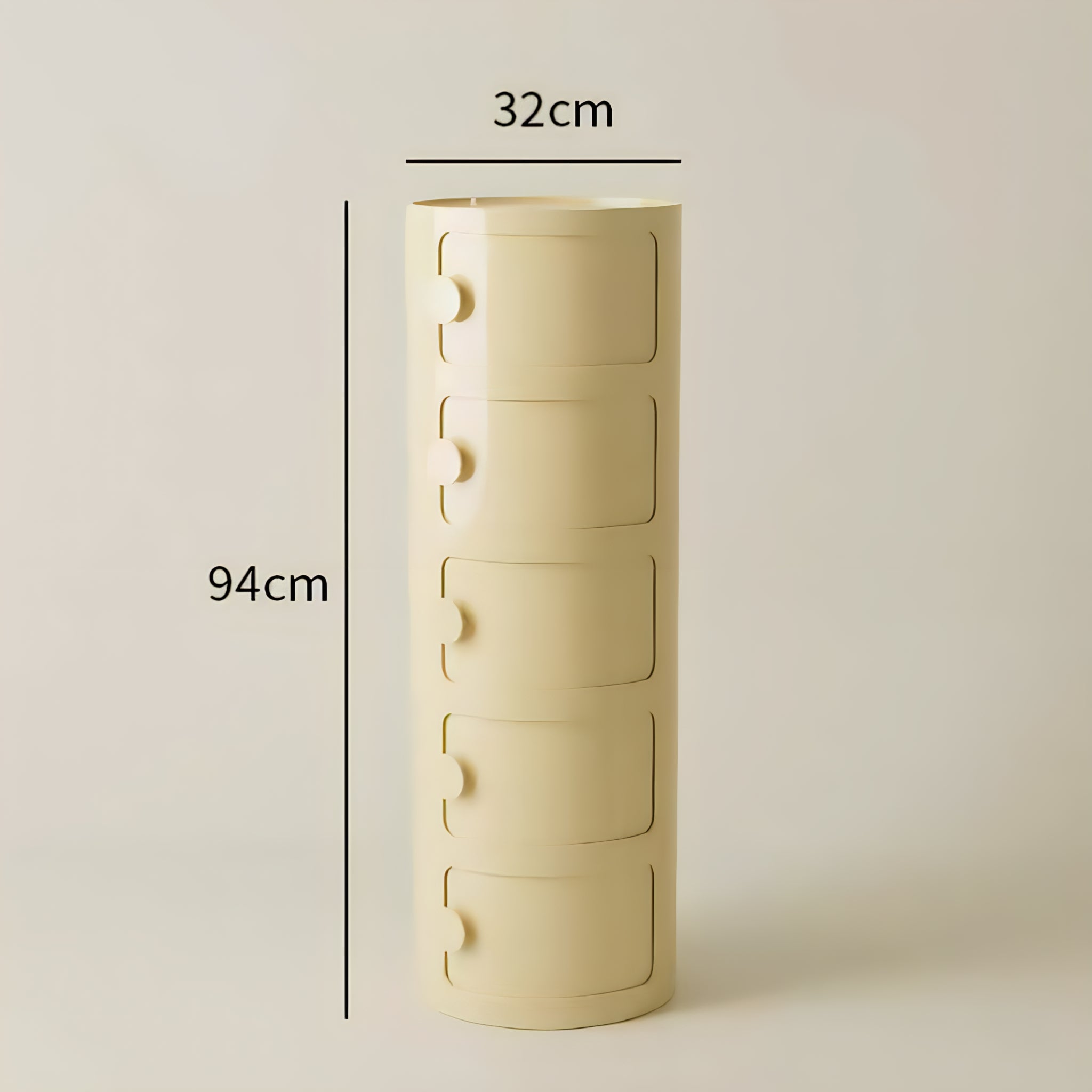 Macaron Color Round Module Cabinet