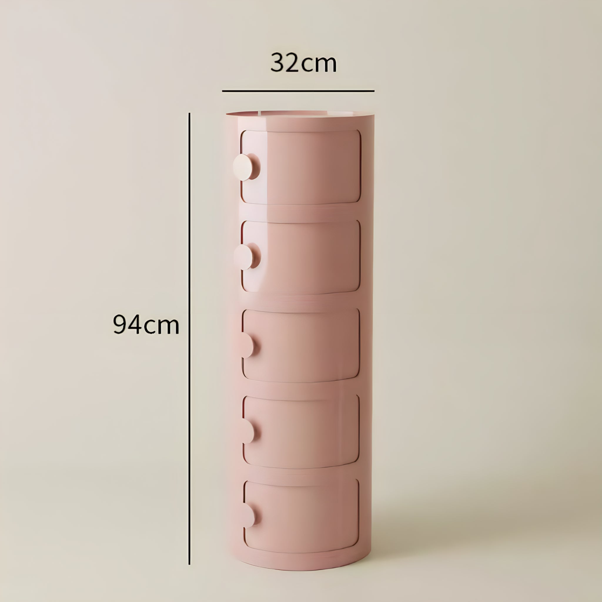 Macaron Color Round Module Cabinet