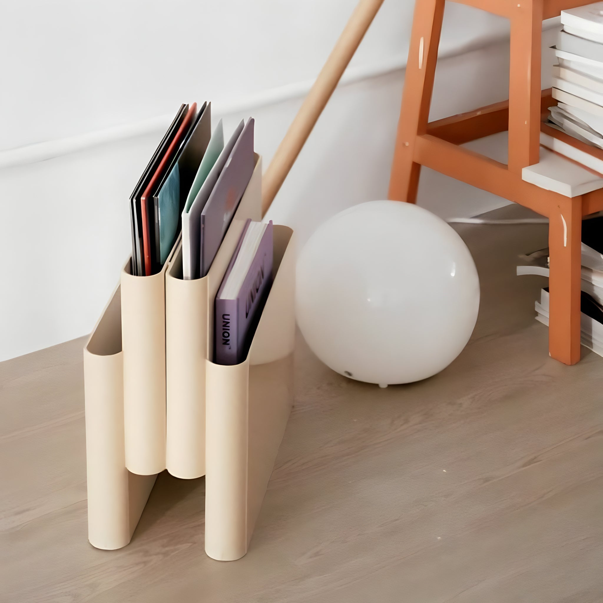 Modern Wave Magazine Rack