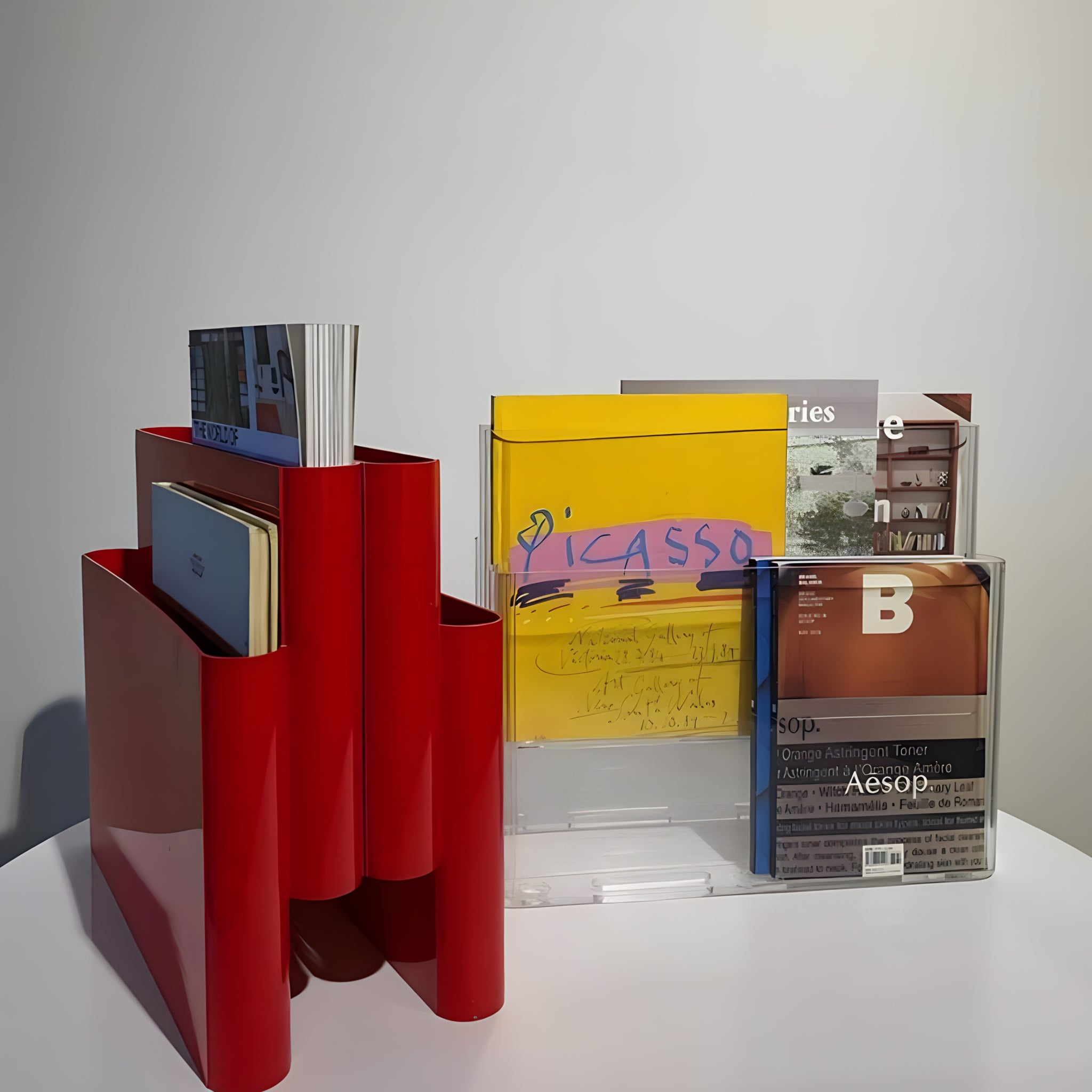 Modern Wave Magazine Rack