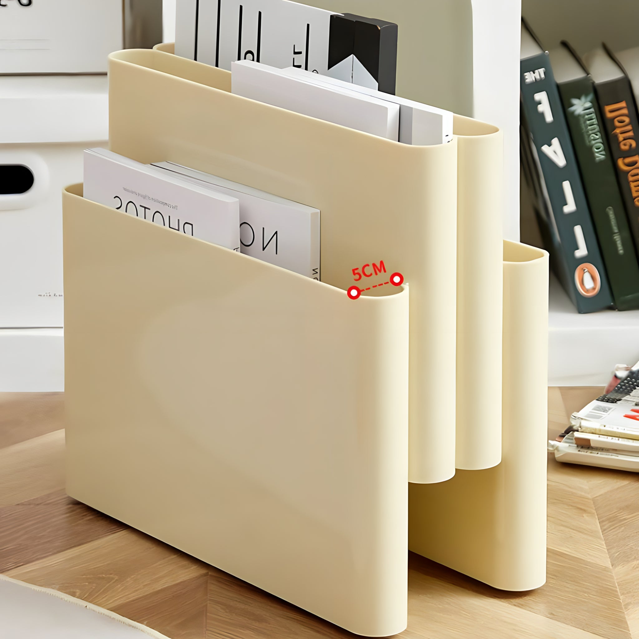 Modern Wave Magazine Rack