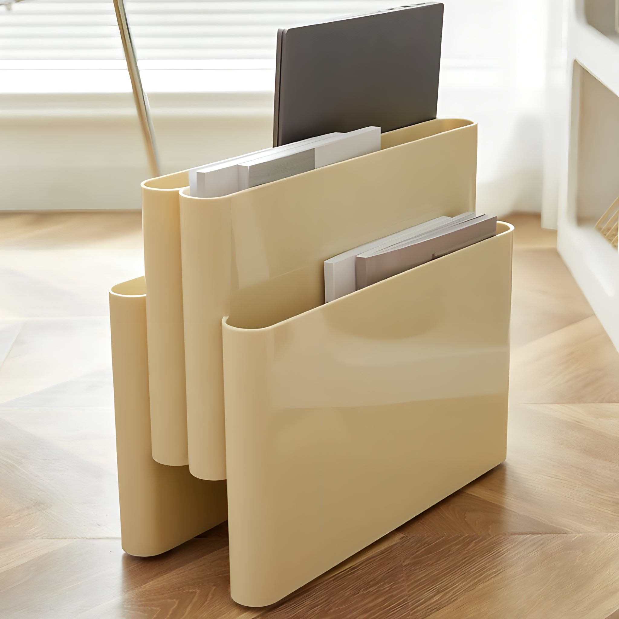 Modern Wave Magazine Rack