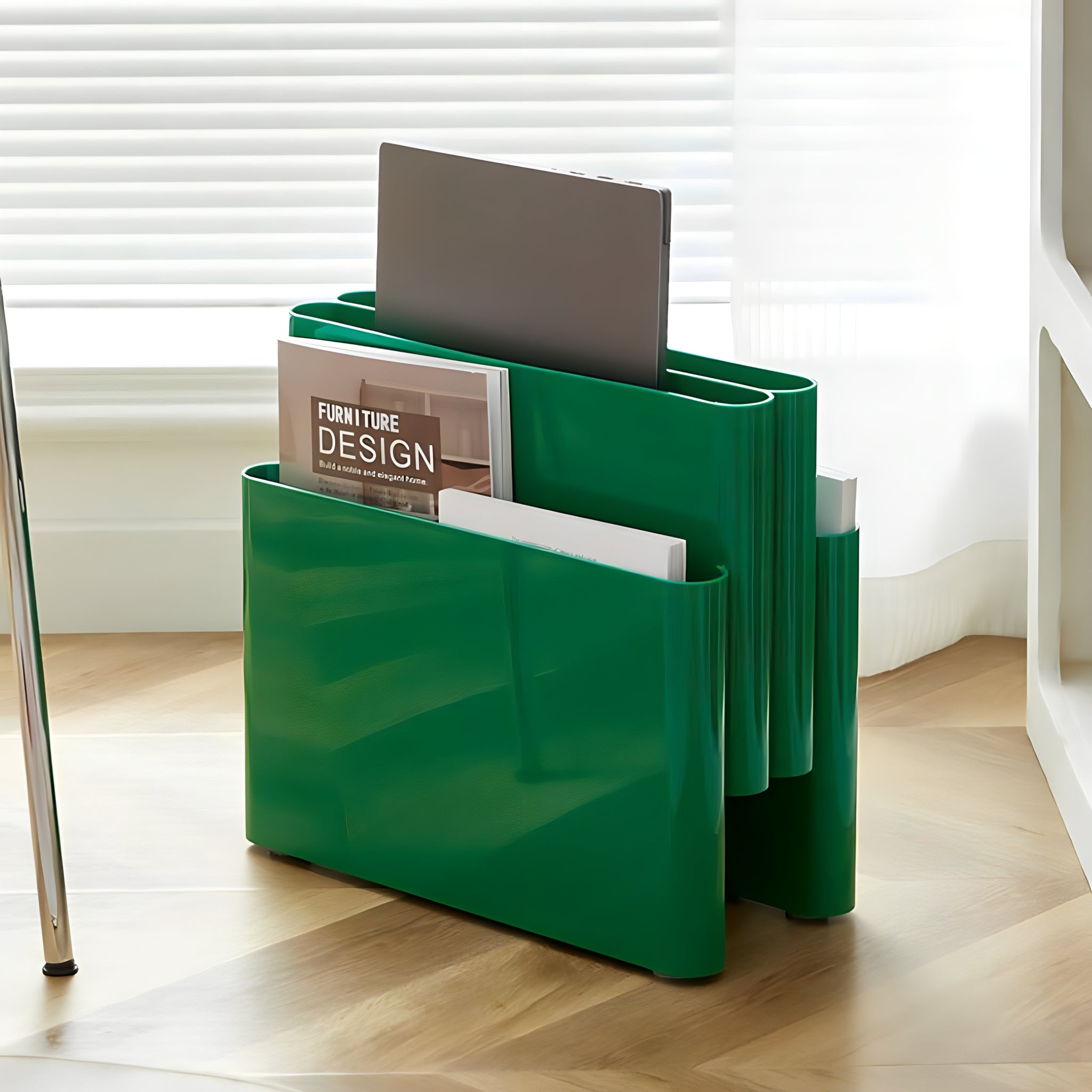 Modern Wave Magazine Rack