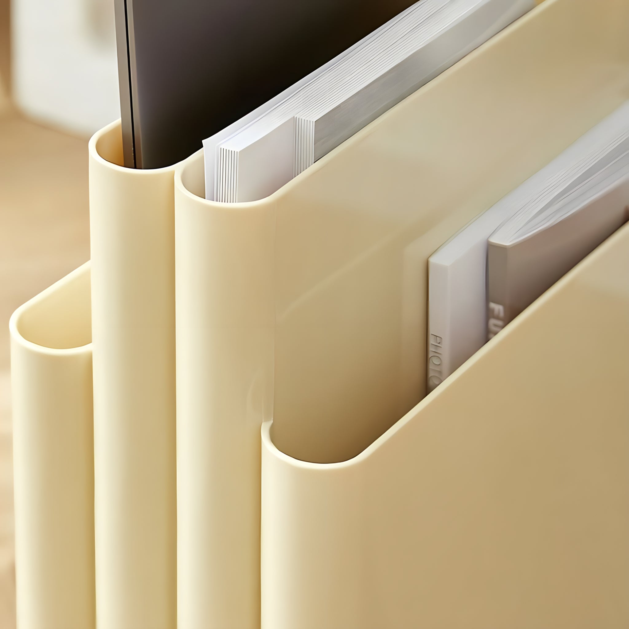 Modern Wave Magazine Rack