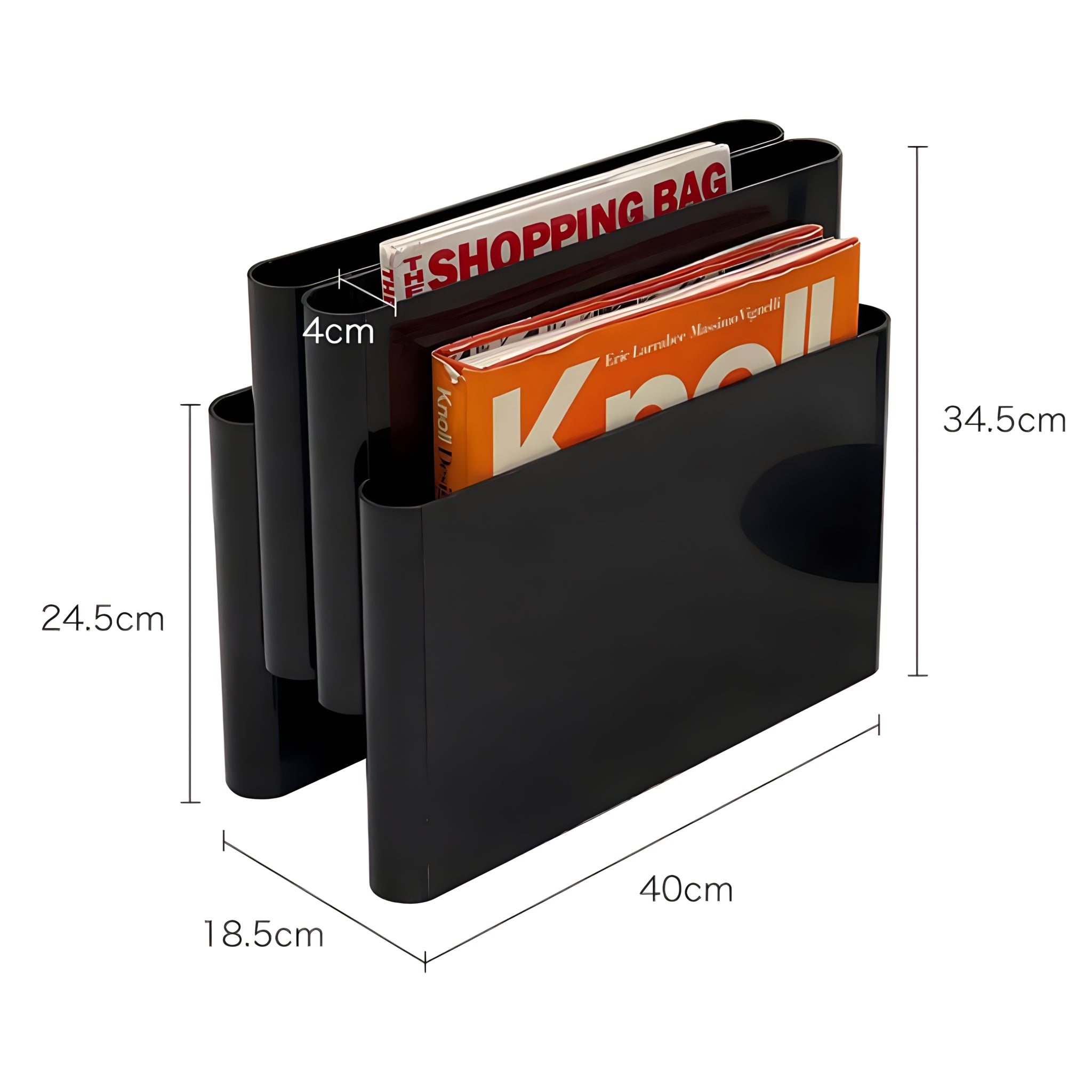 Modern Wave Magazine Rack