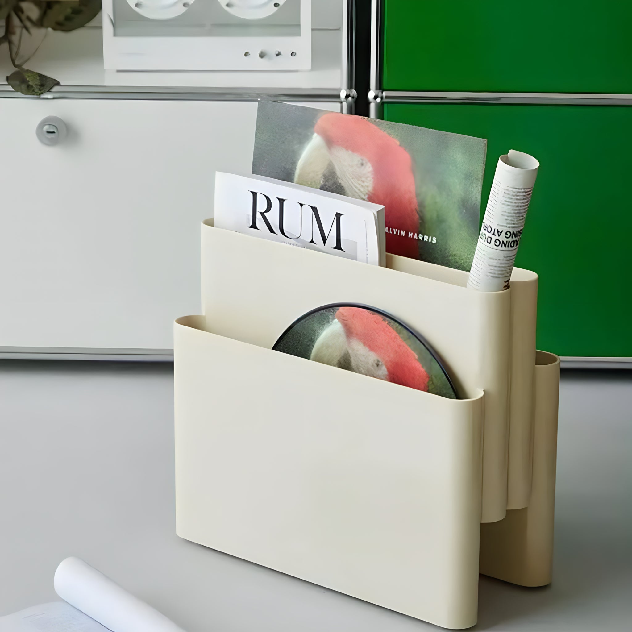 Modern Wave Magazine Rack