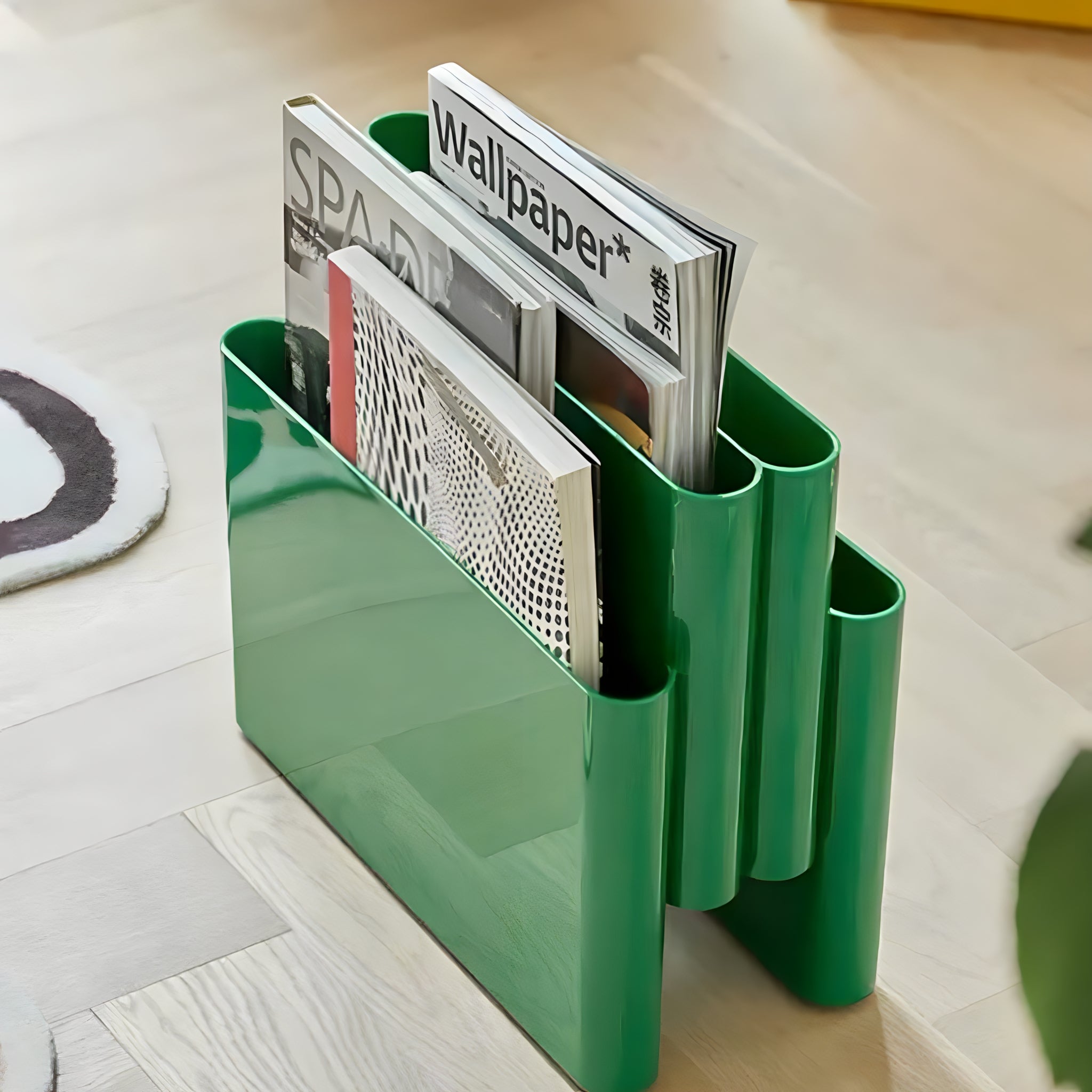 Modern Wave Magazine Rack