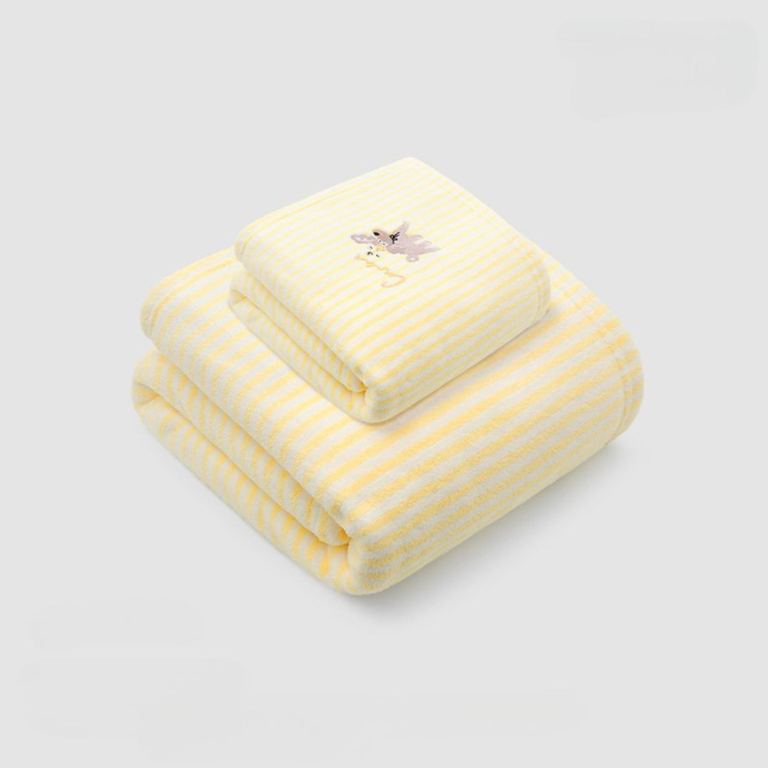 Striped antibacterial towel